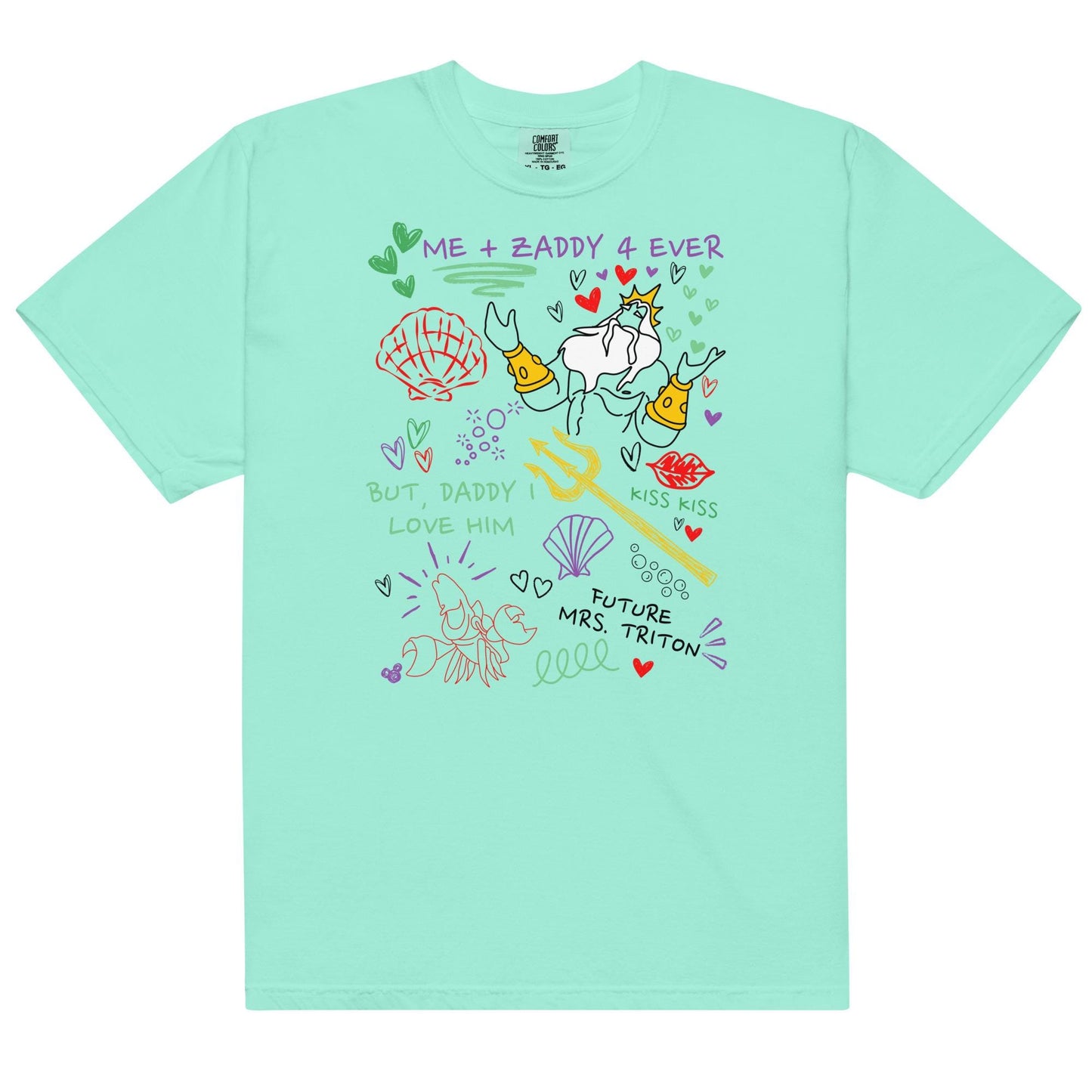 King Triton Zaddy Doodle Shirt: Little Mermaid Girls Trip Tee