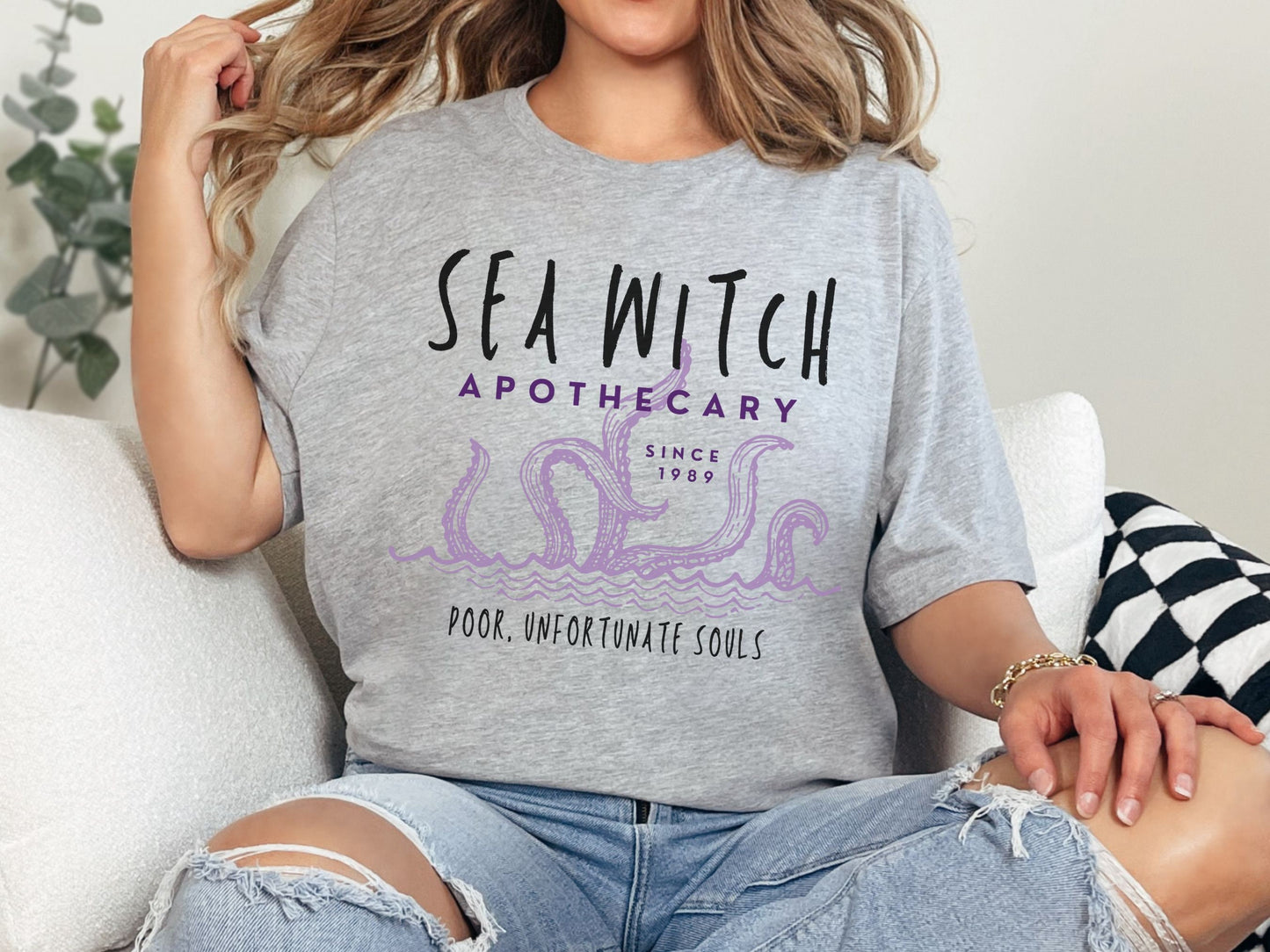 Subtle Ursula Shirt, "Sea Witch Apothecary", Disney Villain Shirt