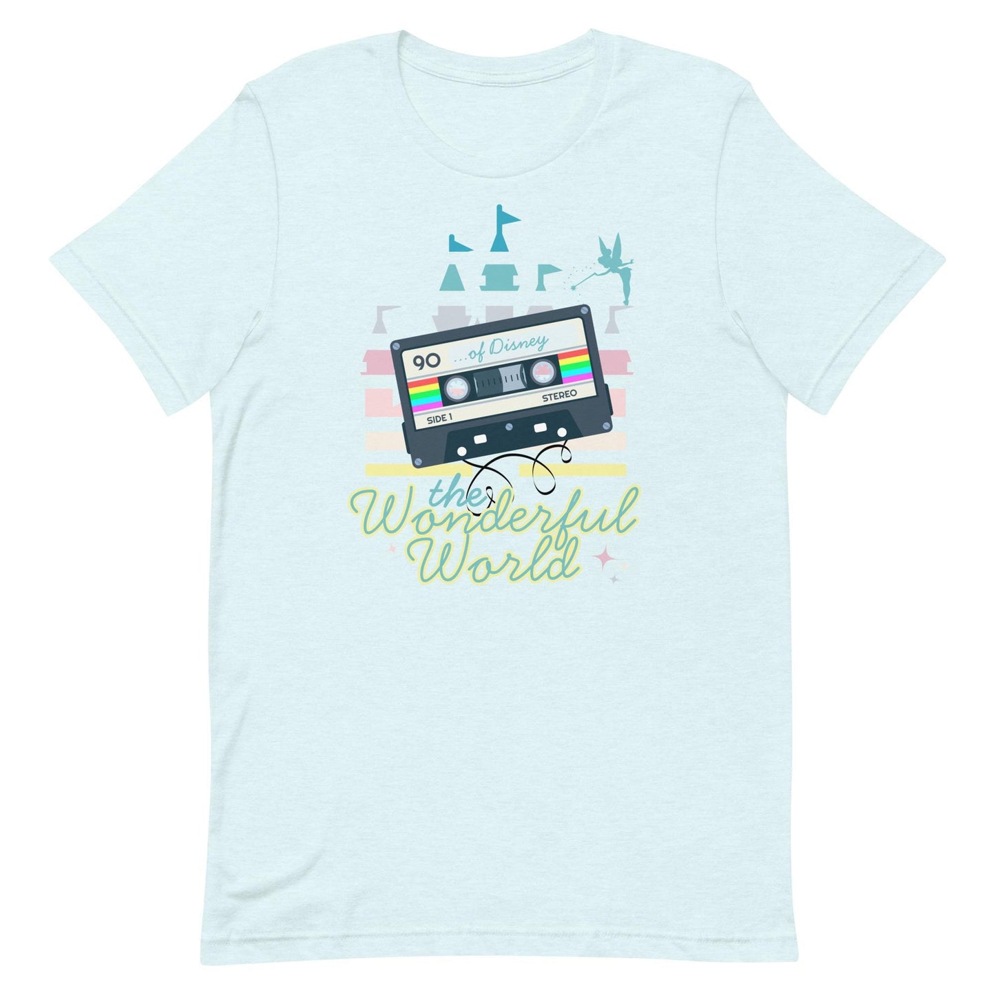 Retro Disney World Shirt, '90s Cassette Tape Bella Canvas Tee