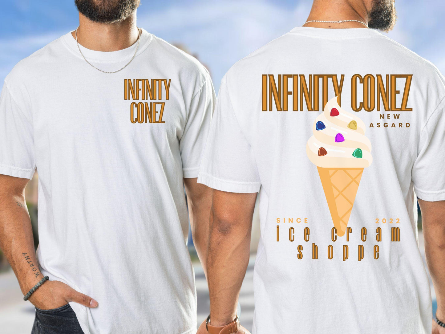 Infinity Conez T-Shirt, Avengers Inspired, New Asgard Ice Cream
