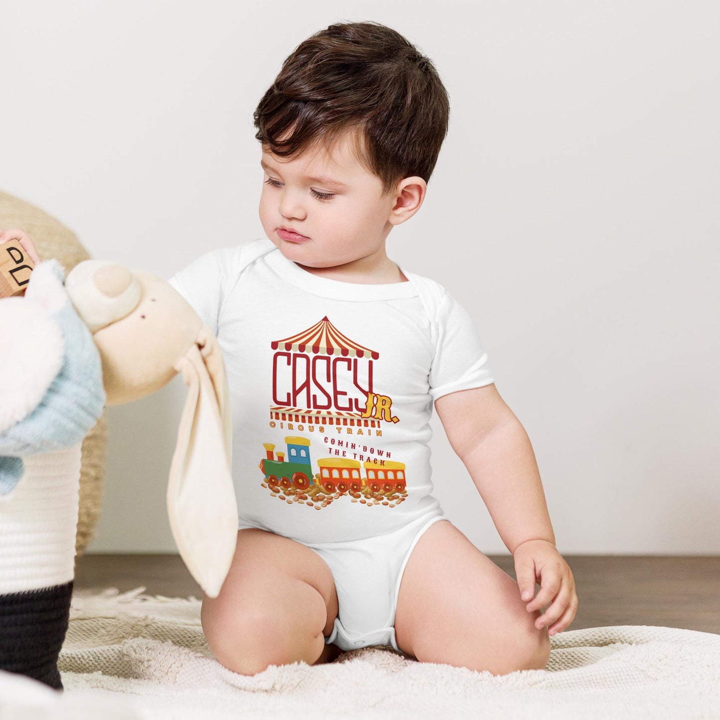 Casey Jr. Circus Train Baby One-Piece - Disneyland Family Shirt