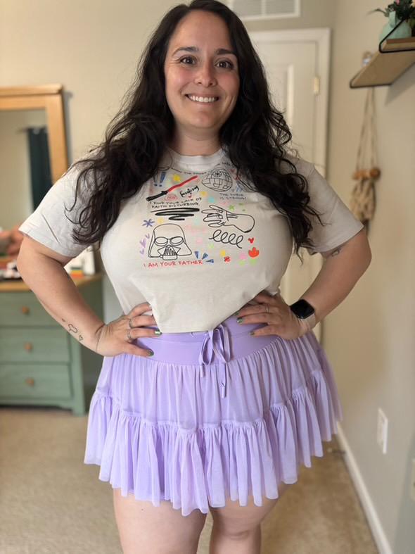 Darth Vader Doodle Crop Top: Star Wars Sketch Shirt