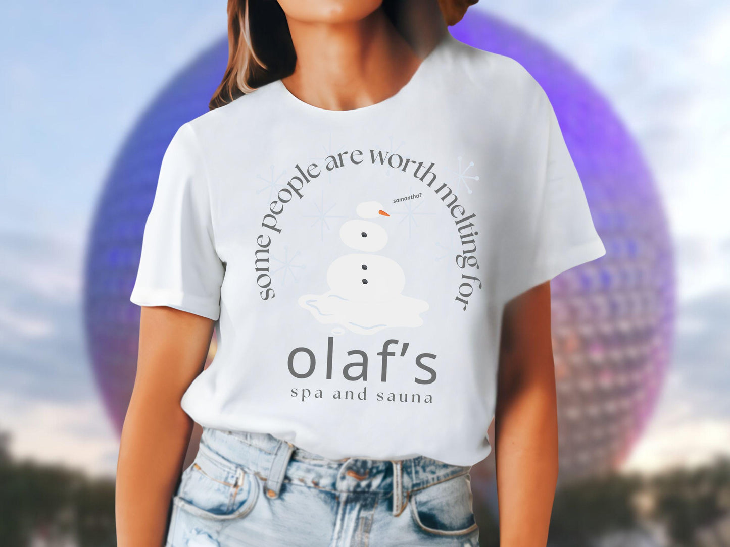 Olaf's Spa T-Shirt, Disney Frozen Inspired, Custom Vacation Shirt