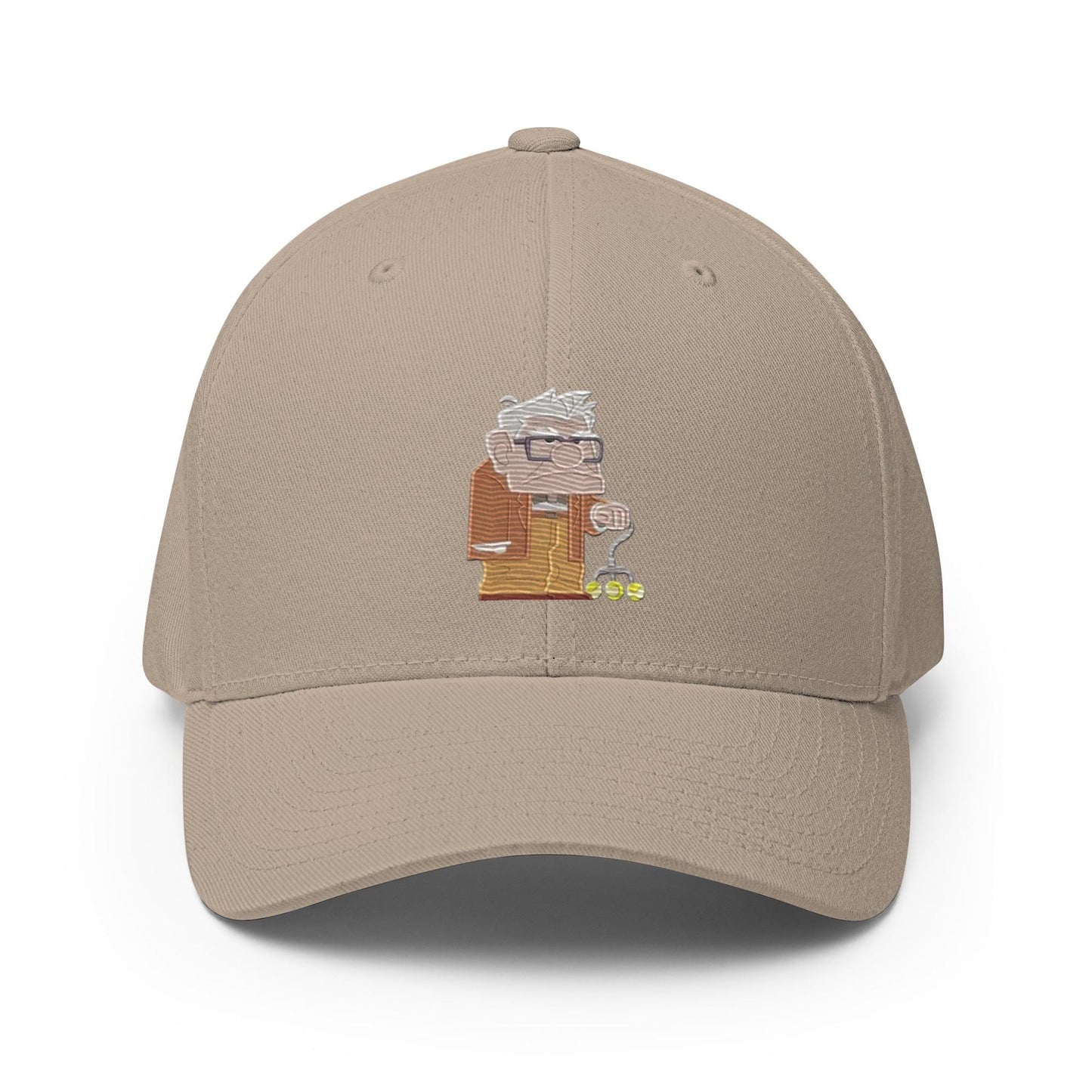 Disney Up Carl Embroidered Dad Hat, FlexFit Structured Twill Cap