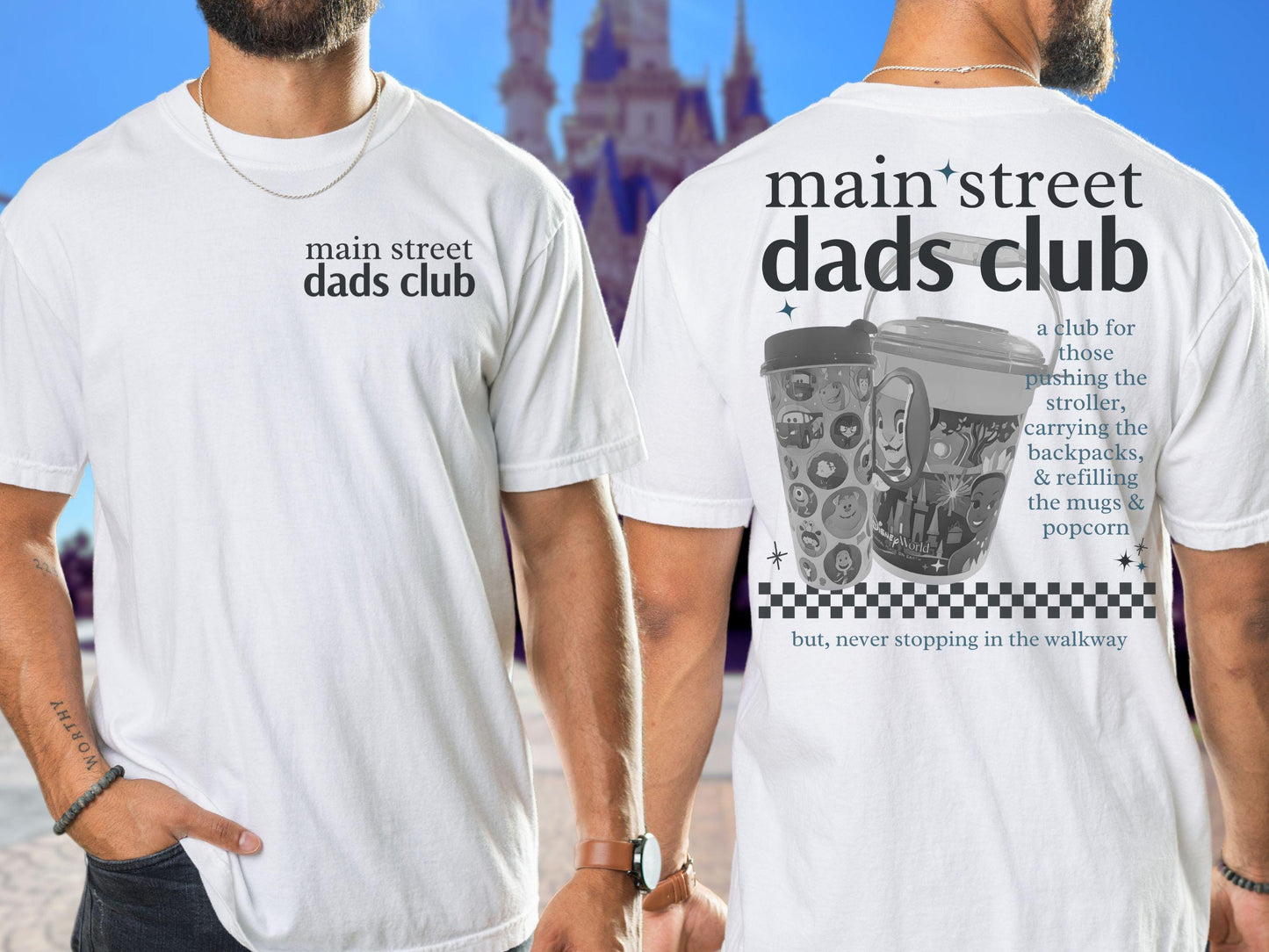 Main Street Disney Dads Club Comfort Colors Shirt