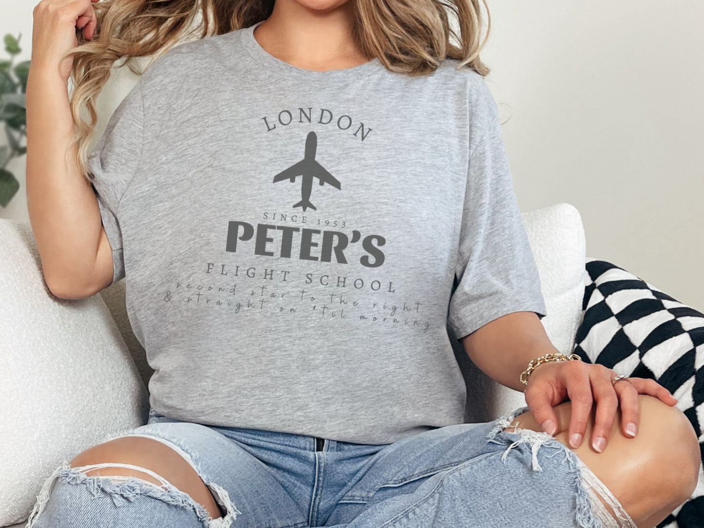 Peter's Flight School Disney T-Shirt, Bella Canvas Unisex