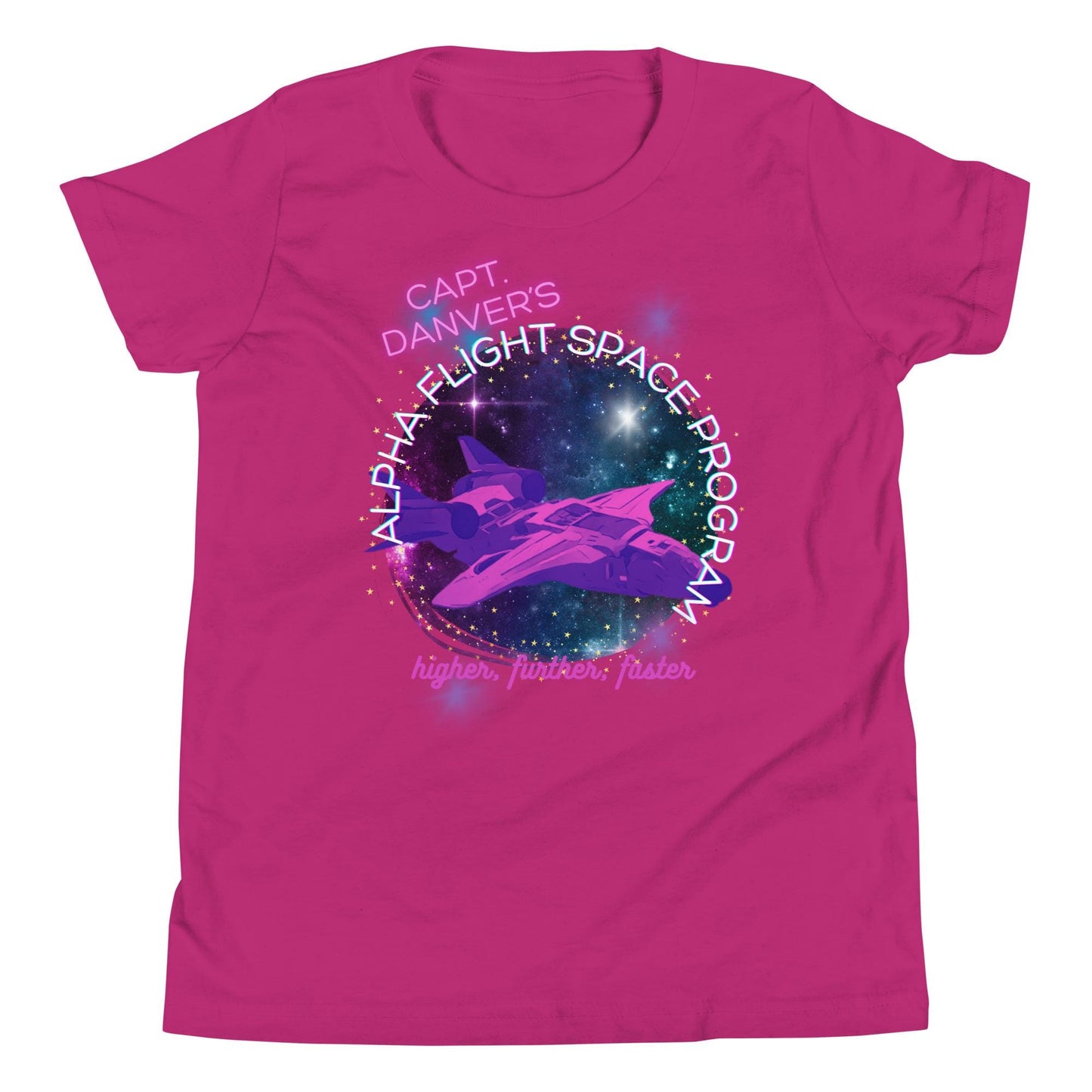 Captain Marvel Alpha Flight Bella Canvas Youth T-Shirt