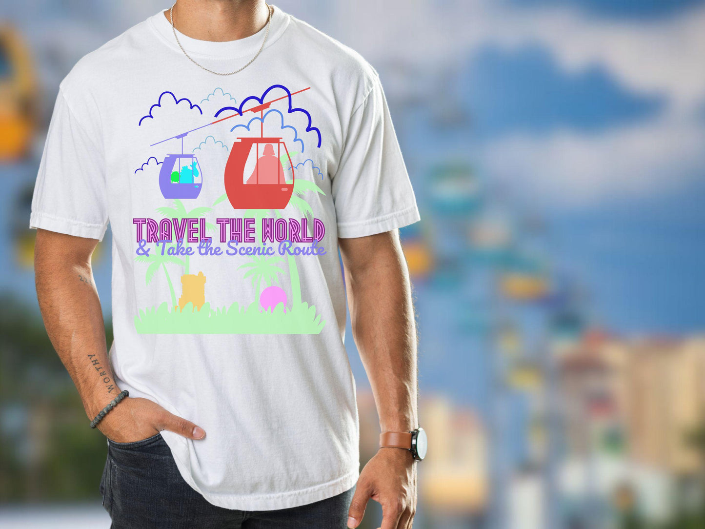 Disney Skyliner Comfort Colors T-Shirt, Park Hopping Family Shirts