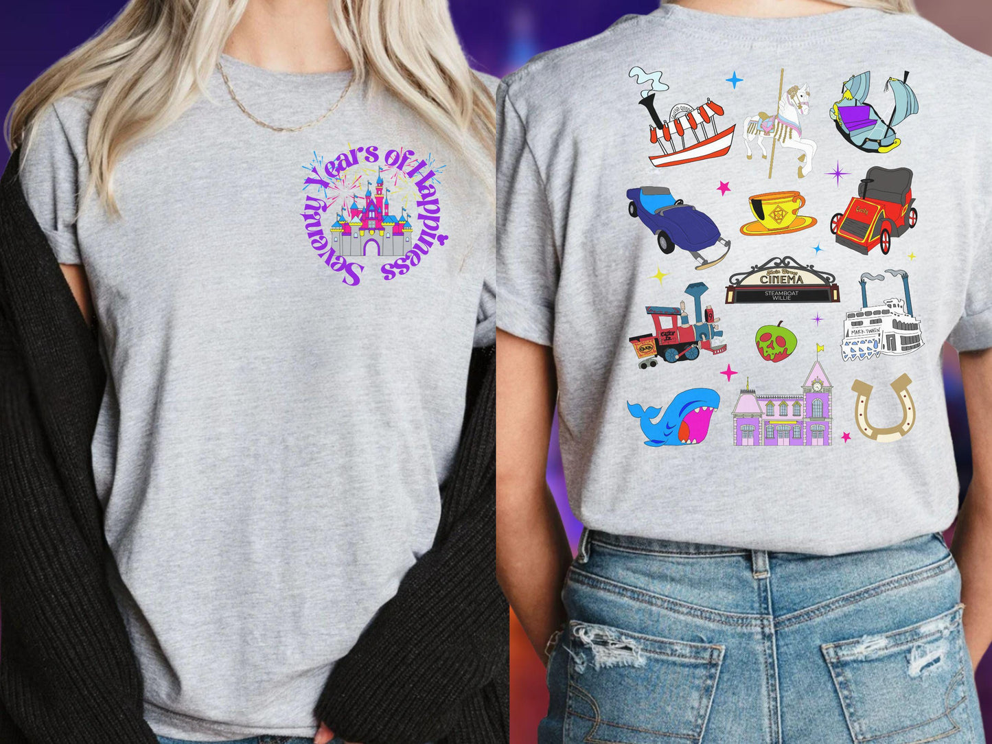 Disneyland 70th Anniversary Shirt: Sketch Design, Family Vacation Tee