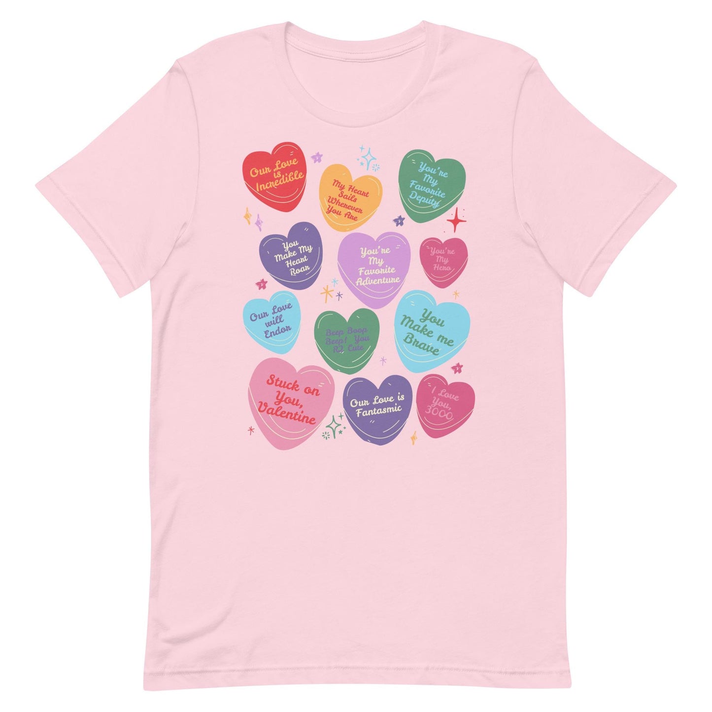 Subtle Disney-Inspired Valentine’s Day Shirt | Disney Conversation Hearts | Trendy Bella Canvas Shirt for Women