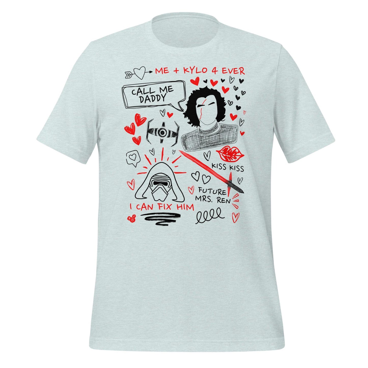 Kylo Ren Doodle Sketch Shirt: Star Wars Fan Tee