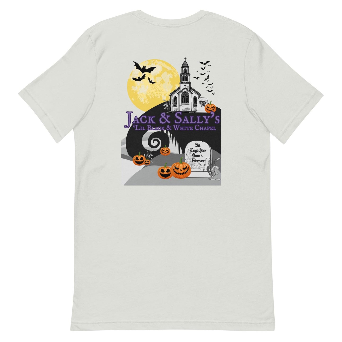 Jack & Sally's Chapel T-Shirt: Nightmare Before Christmas Bella Canvas Tee