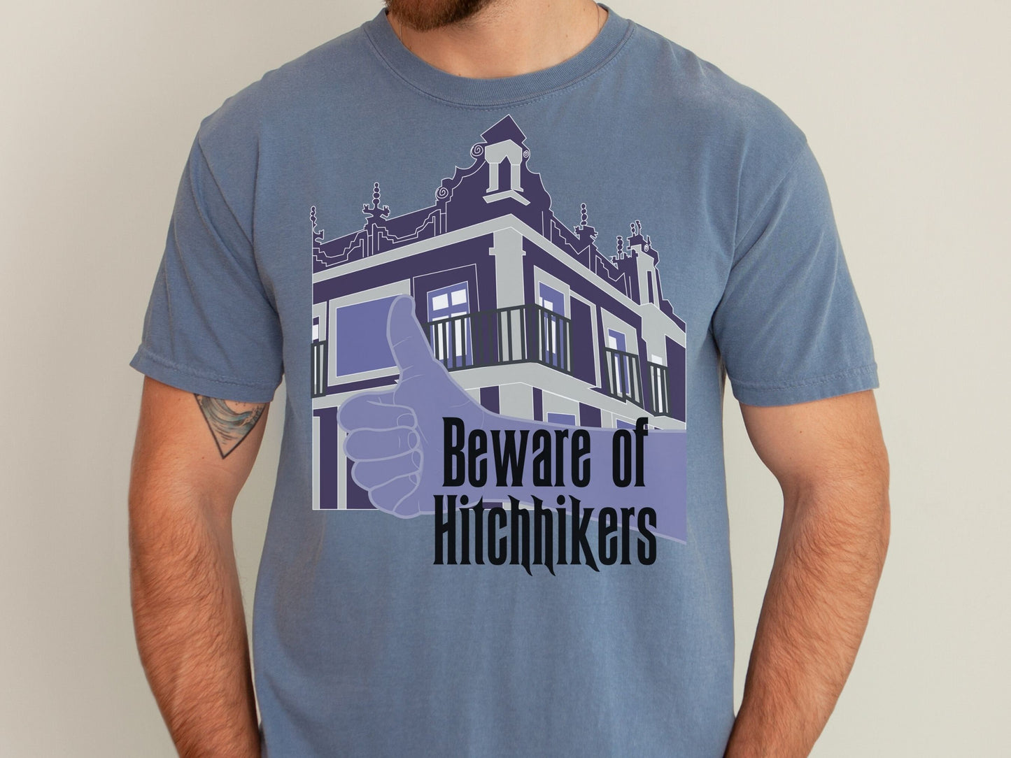 Hitchhiking Ghosts Tee, Haunted Mansion Comfort Colors Shirt