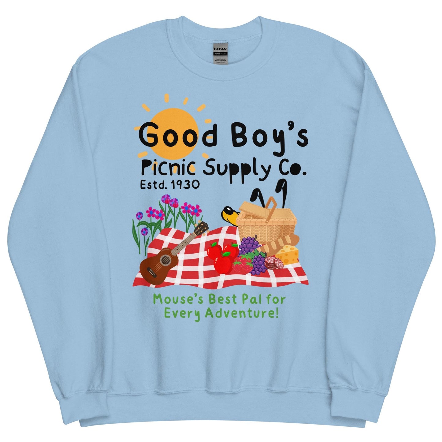 Pluto Inspired Disney Crewneck Sweatshirt, Good Boy's Picnic Co.