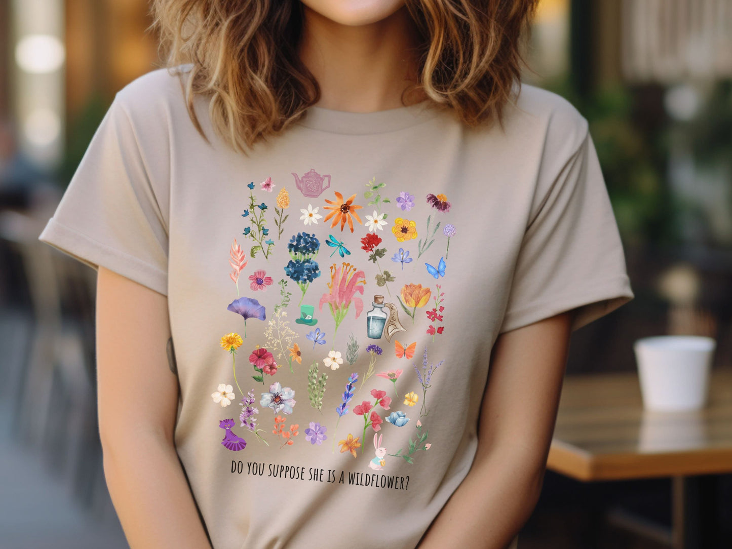 Alice in Wonderland T-Shirt, Wildflower Disney Bella Canvas Tee