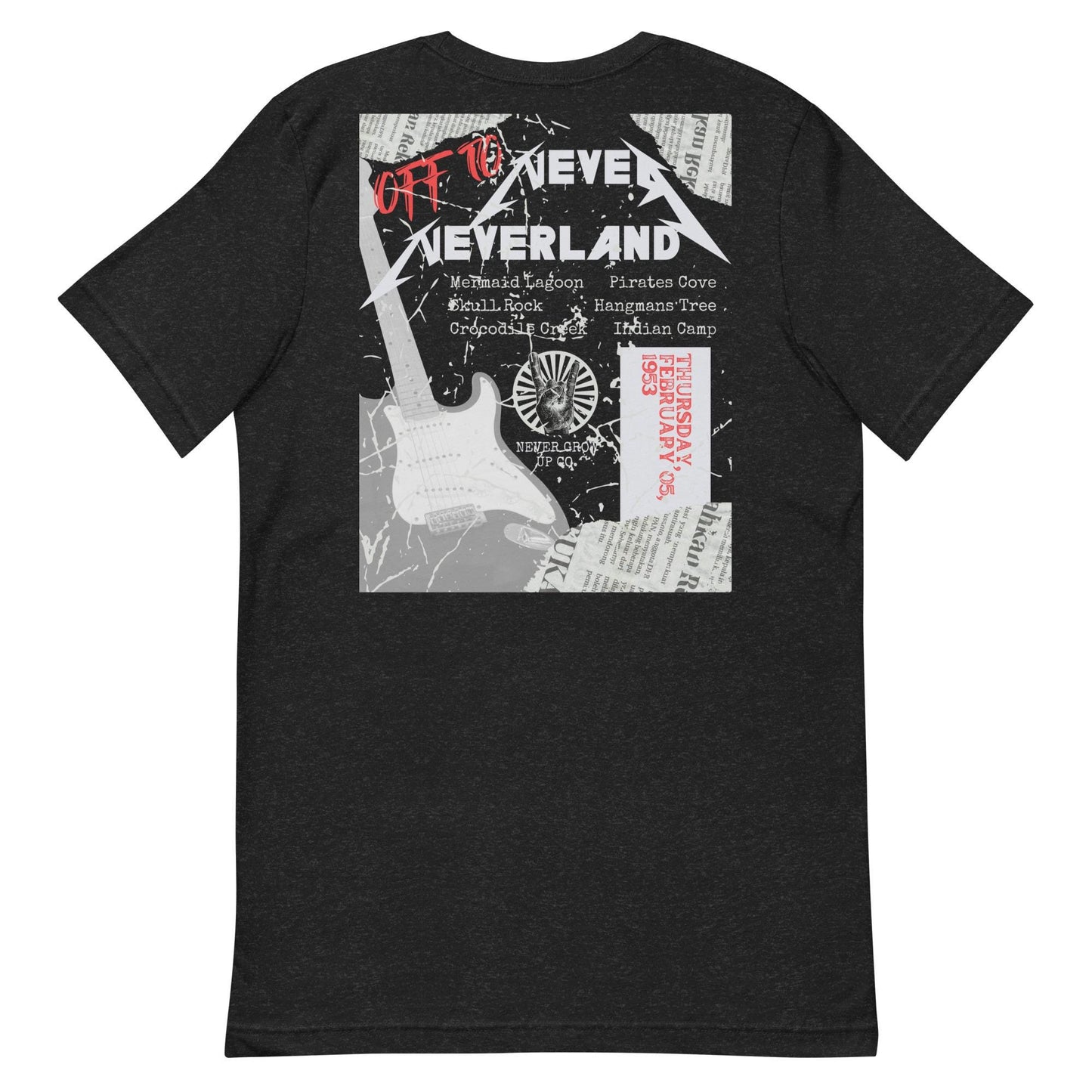 Peter Pan Rock Band Tee, Neverland Comfort Colors Shirt