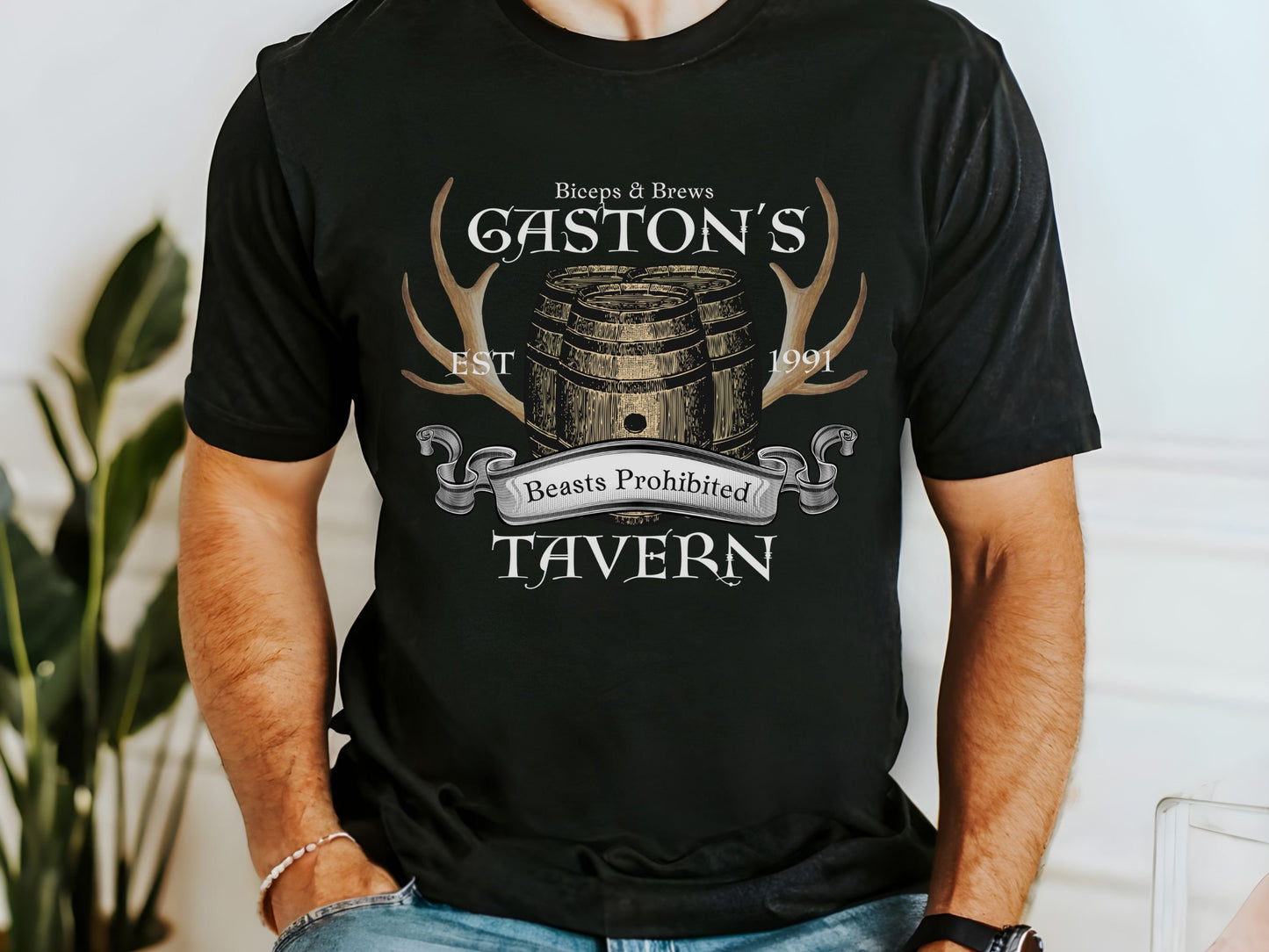 Gaston's Tavern Bella Canvas Tee, Subtle Disney Family Shirt