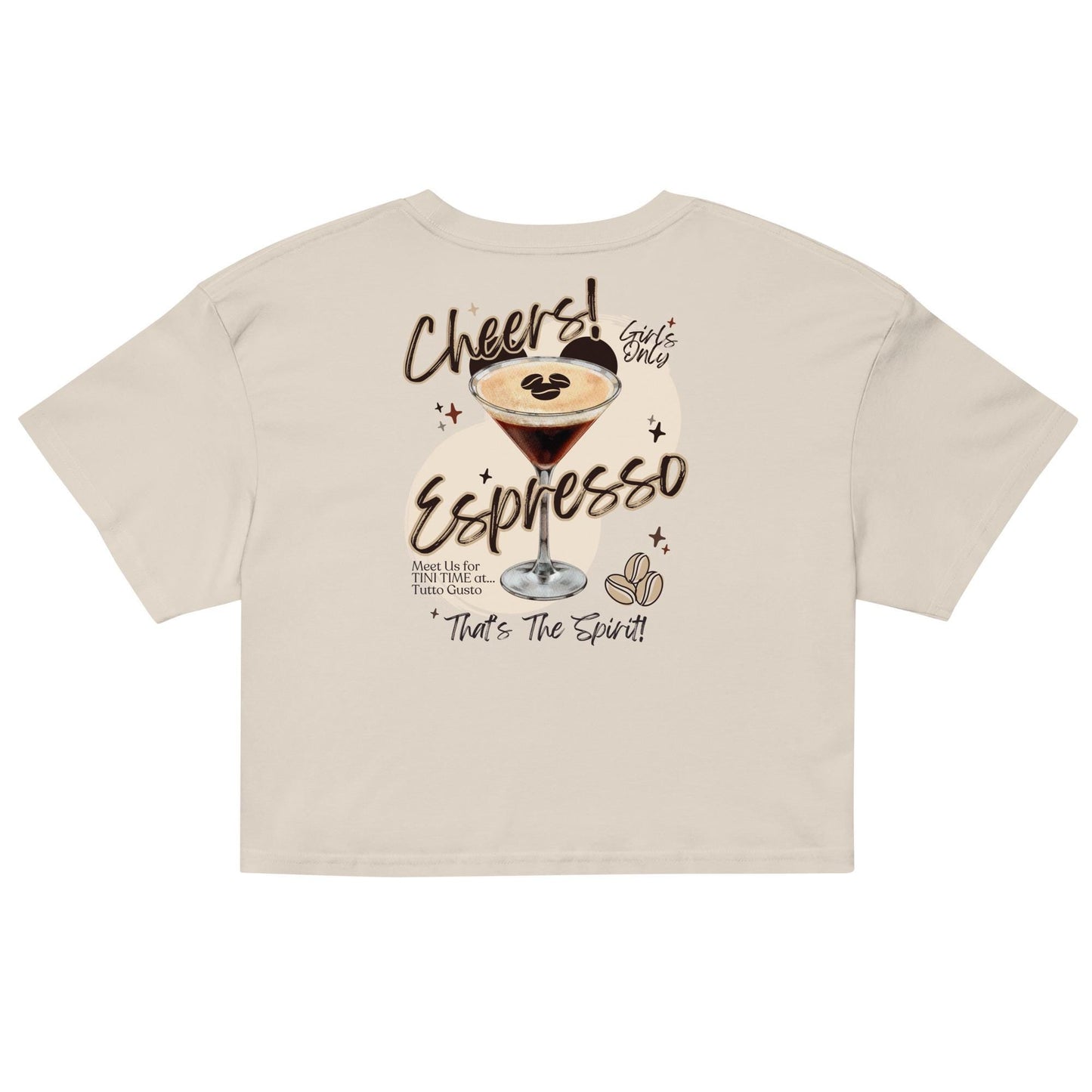 Espresso Martini Disney EPCOT Crop Top Shirt, Girls Trip