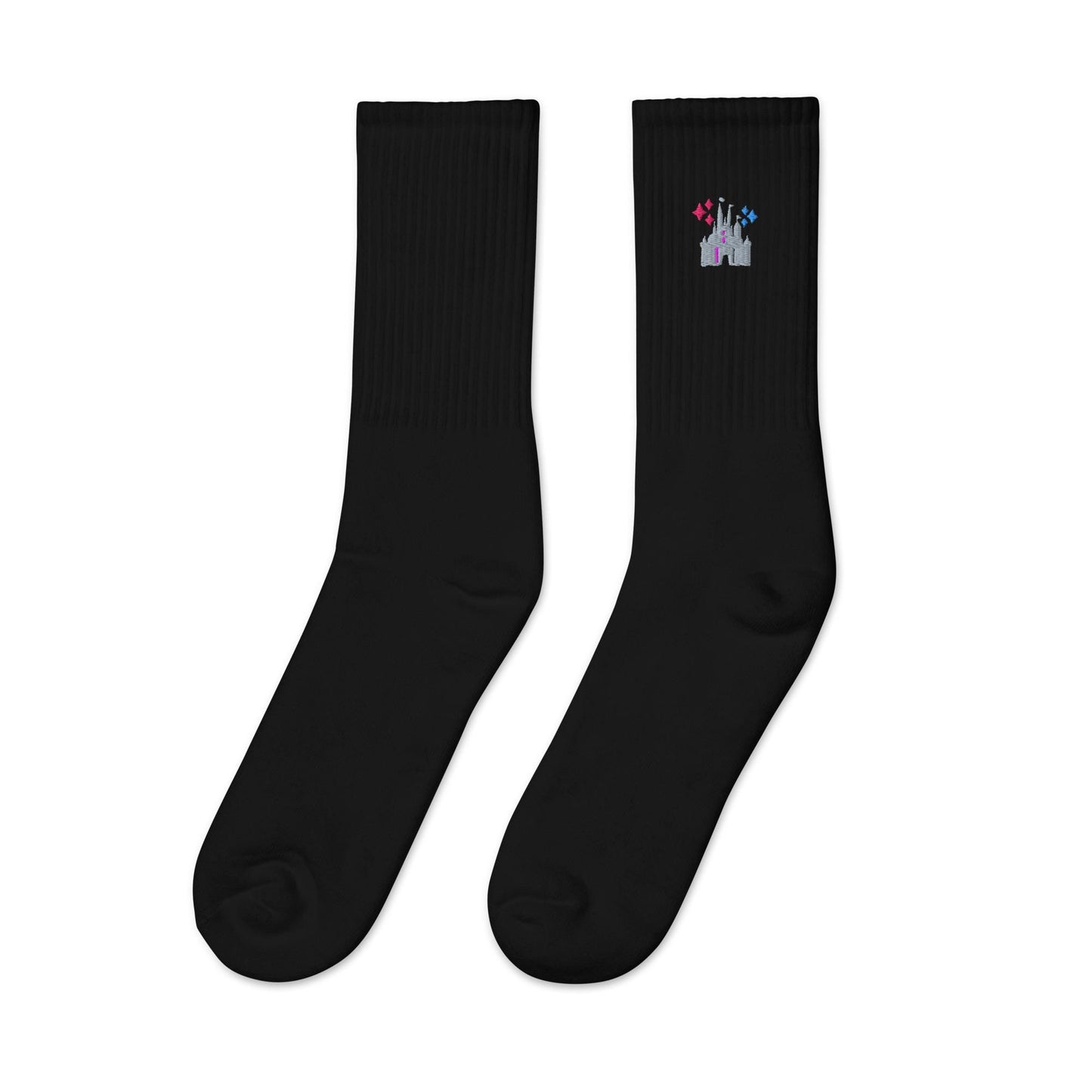 Disney Castle Embroidered Socks