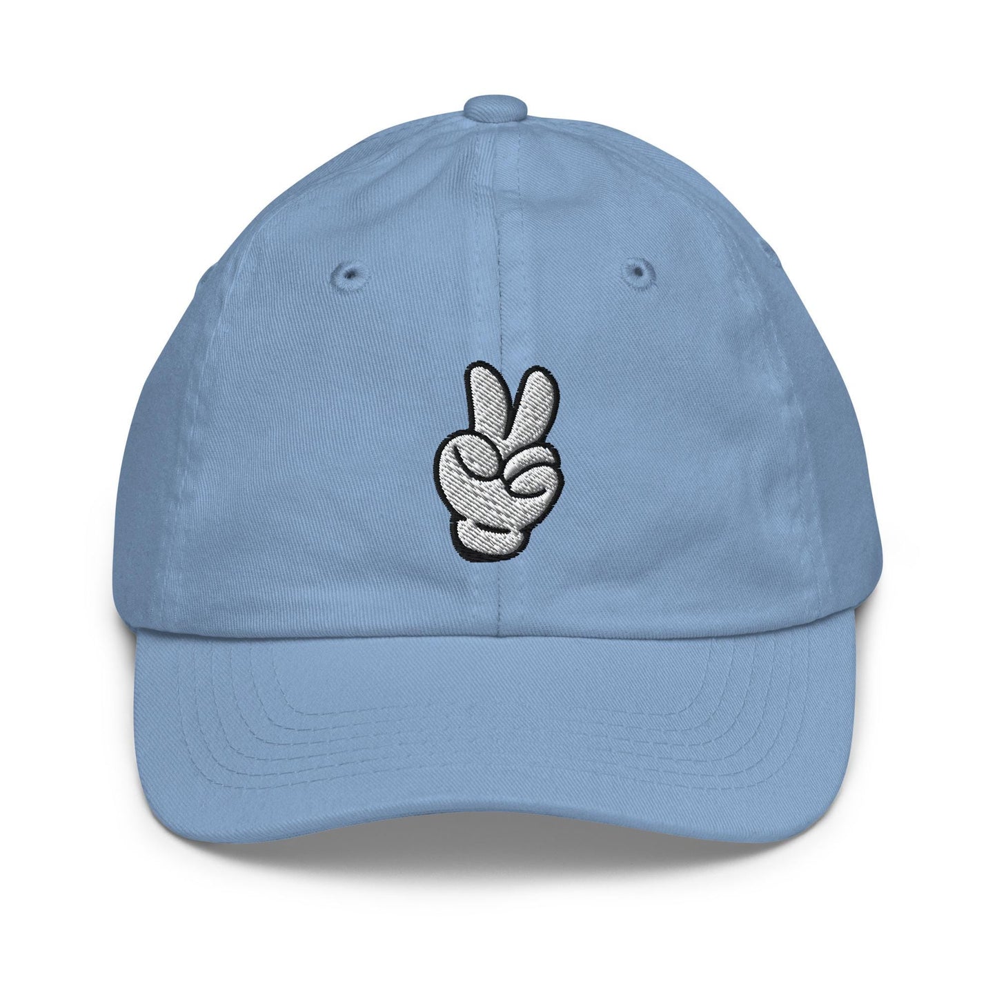Mickey Peace Sign Kids Hat, Disney Youth Baseball Cap