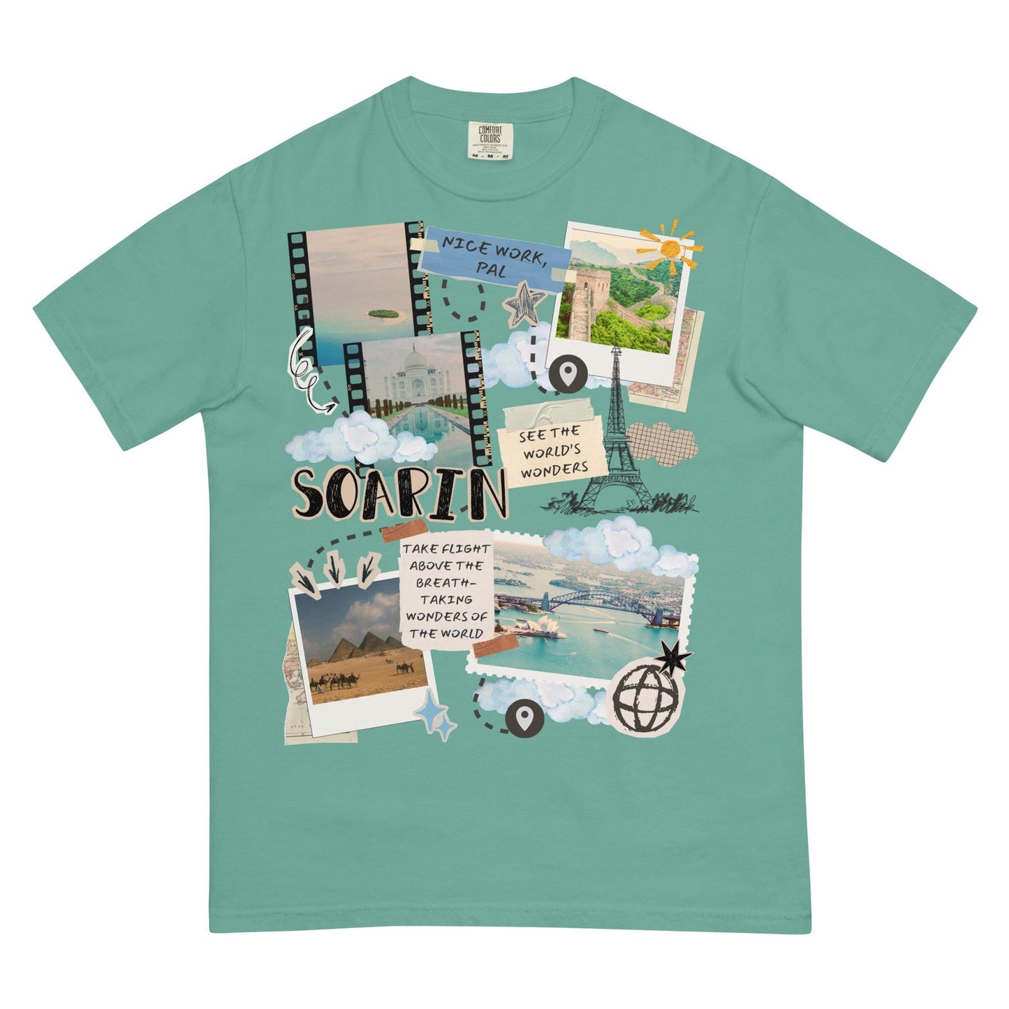 Soarin Disney Adult Scrapbook Comfort Colors Shirt