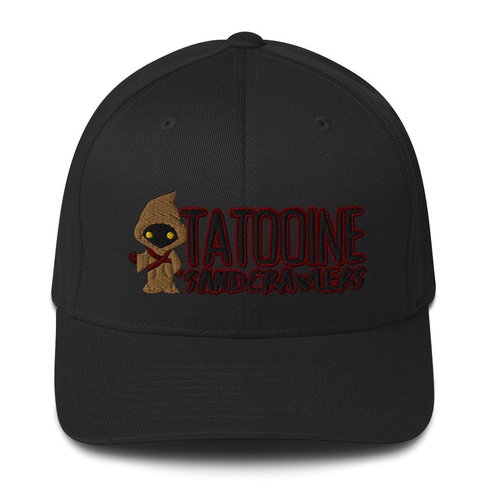 Manly Disney Star Wars Hat, Tatooine Sandcrawlers, Jawas, Structured Twill Cap, Flexfit Hat