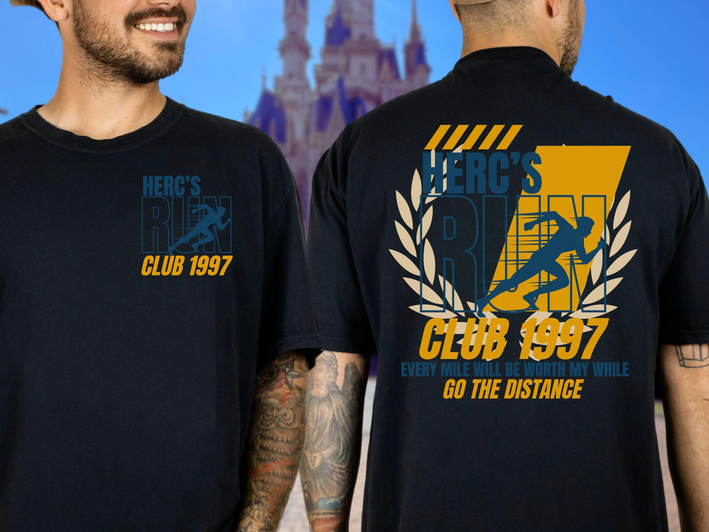 Disney Hercules Run Club Shirt, Comfort Colors Go the Distance Tee