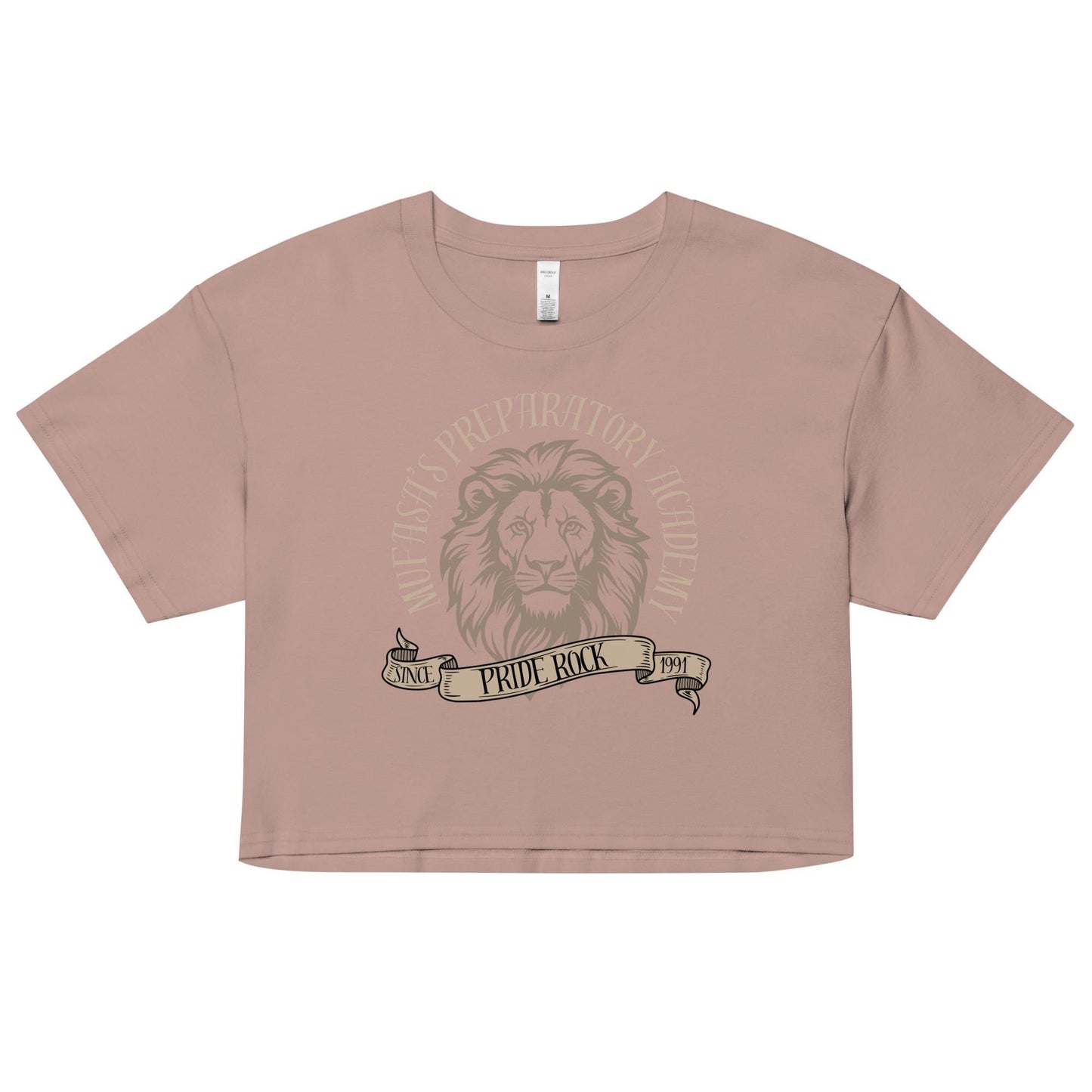 Mufasa Lion King Inspired Crop Top: Women's Combed Cotton Tee
