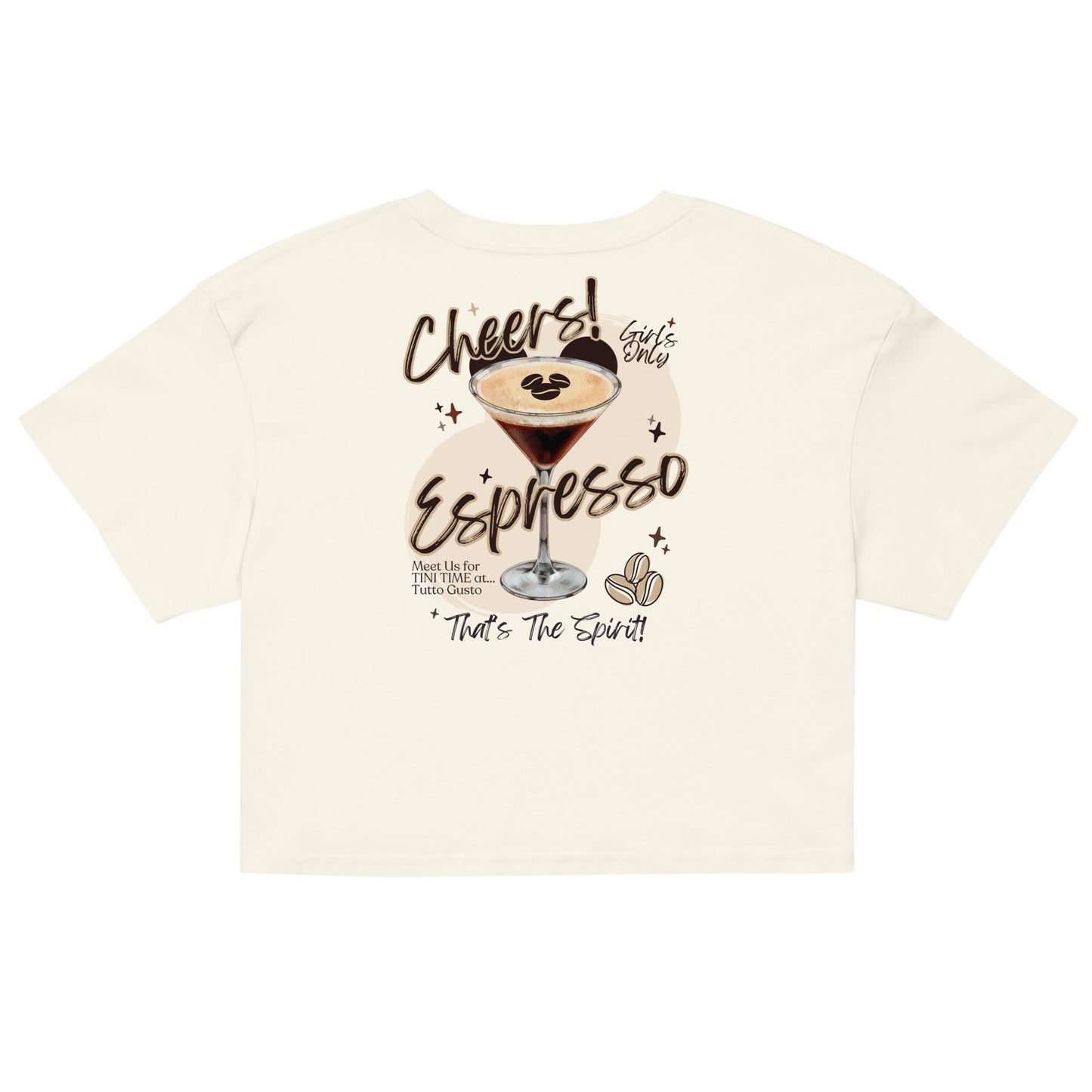 Espresso Martini Disney EPCOT Crop Top Shirt, Girls Trip