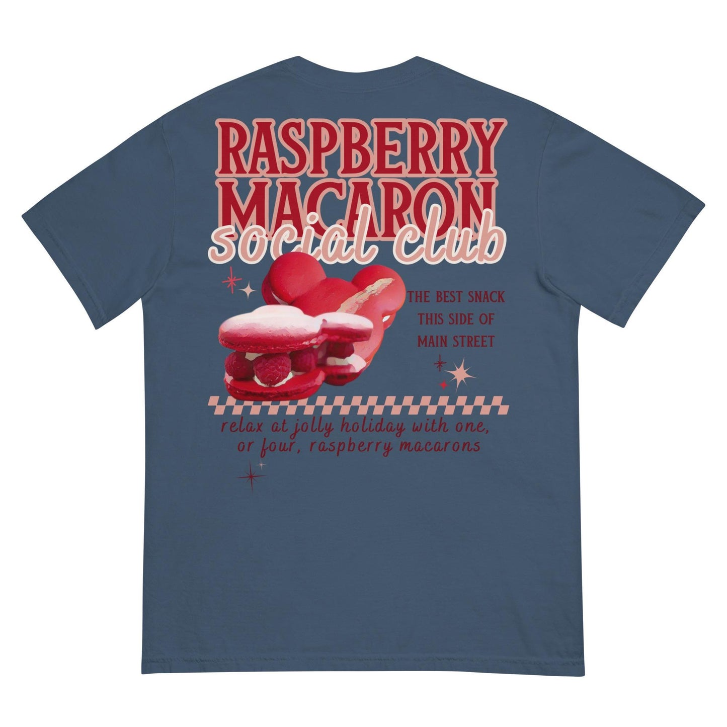 Raspberry Macaron Social Club Comfort Colors Shirt, Disneyland Foodie Tee