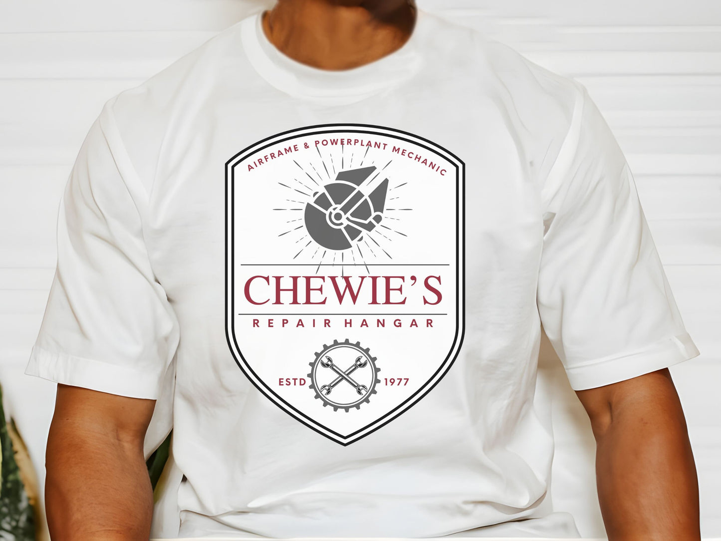 Chewie's Repair Hangar Shirt, Star Wars Disney Family Tee