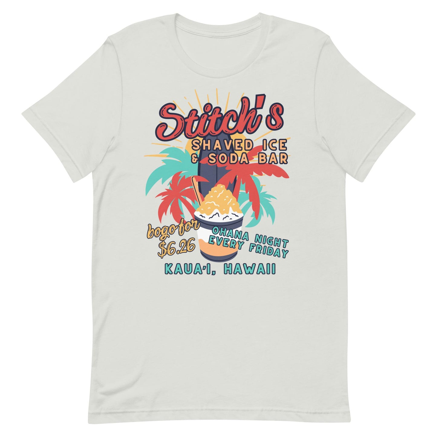 Stitch's Shaved Ice Bella Canvas Disney Shirt