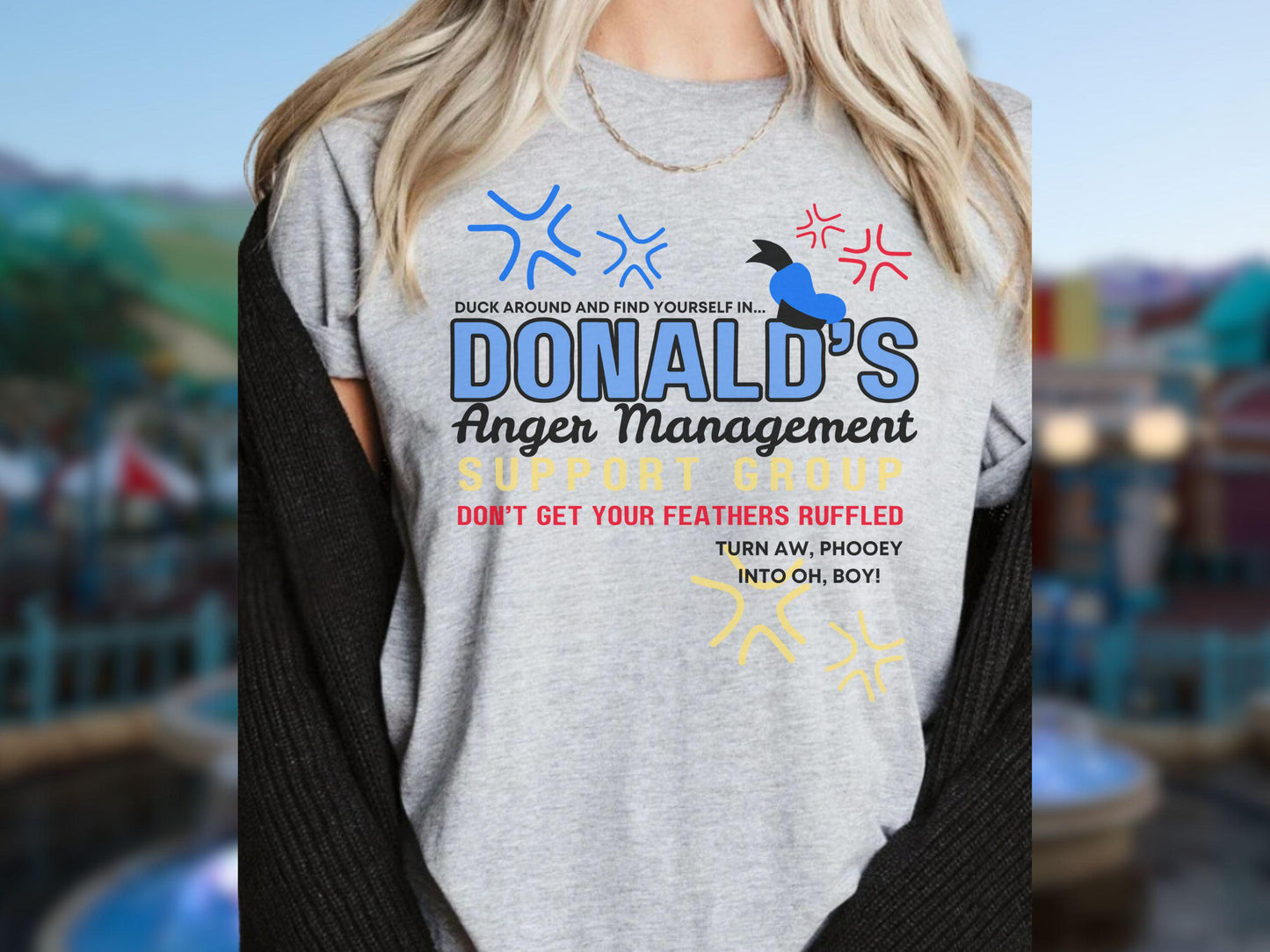 Funny Donald Duck Anger Management Shirt – Disney Graphic Tee