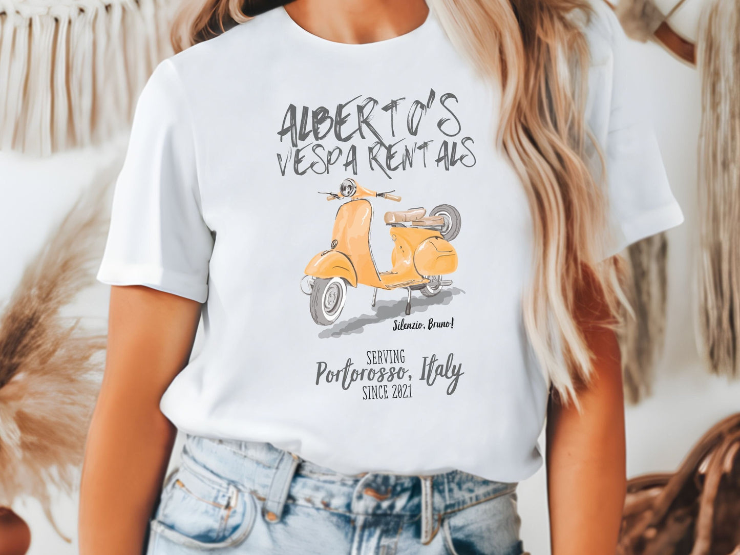 Luca Movie Bella Canvas T-Shirt, Alberto's Vespa Rentals, Matching Family Disney Shirt