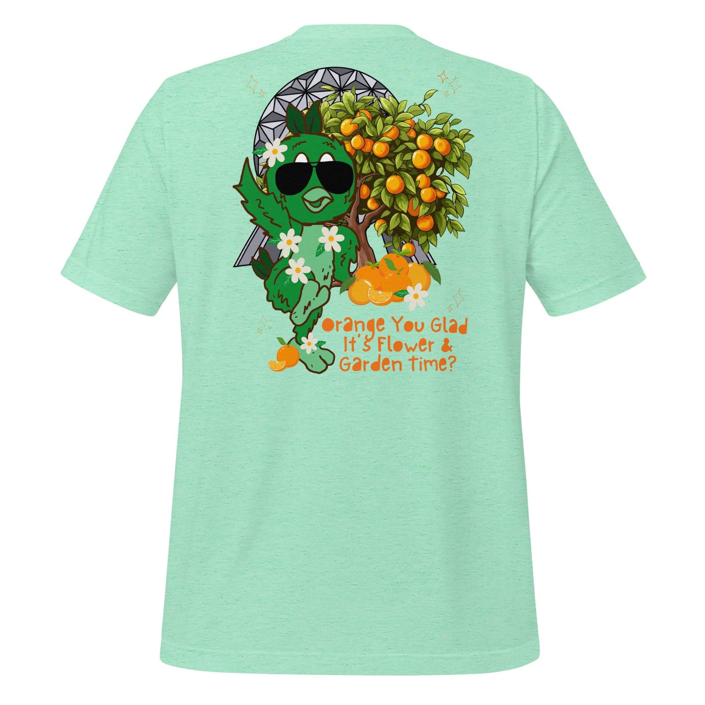 Orange Bird EPCOT Flower Garden Shirt, Disney Topiary Tee