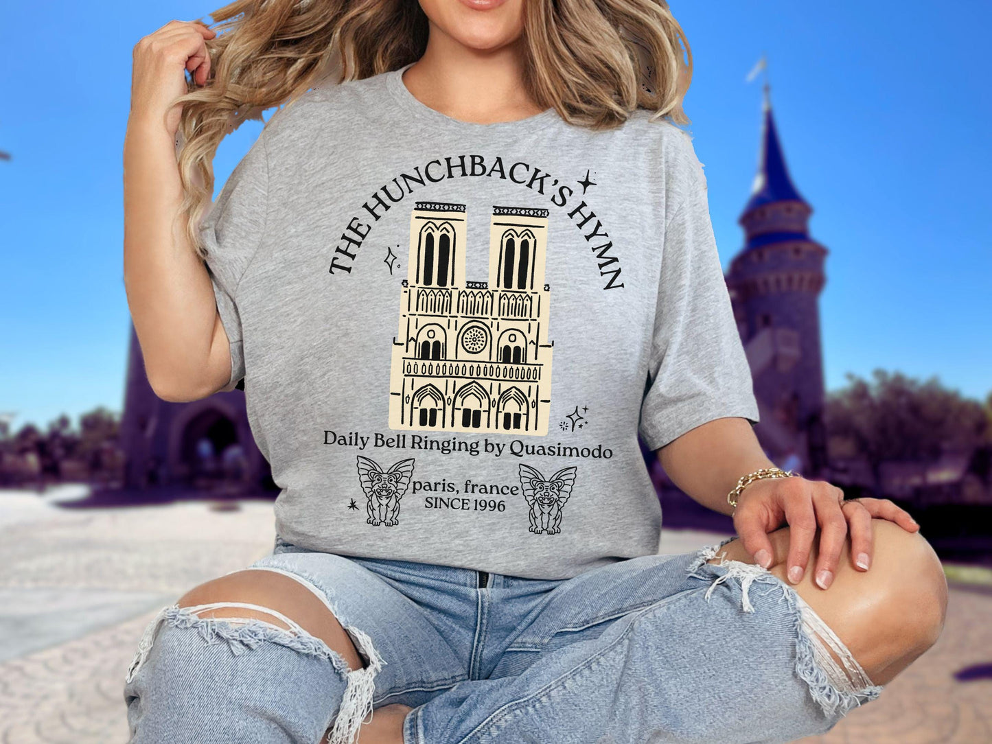 Disney Hunchback of Notre Dame Shirt, Quasimodo Bell Ringer, Trendy Bella Canvas