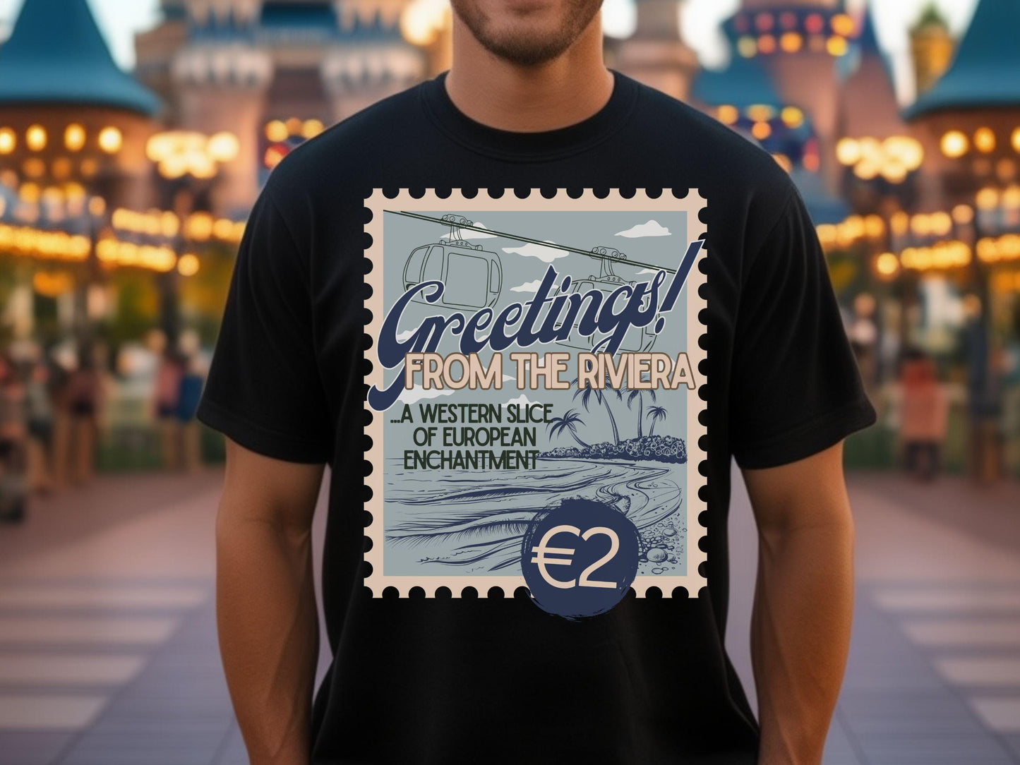 Riviera Resort T-Shirt, Subtle Disney Vacation Club Bella Canvas Tee