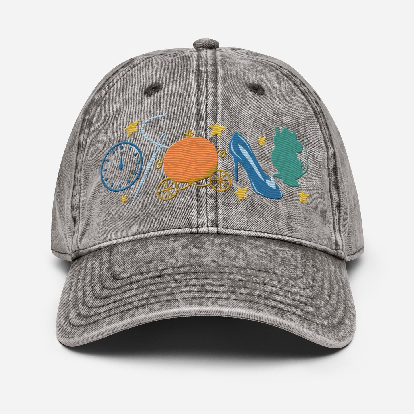 Cinderella Icon Embroidered Vintage Hat, Disney Mom Cap