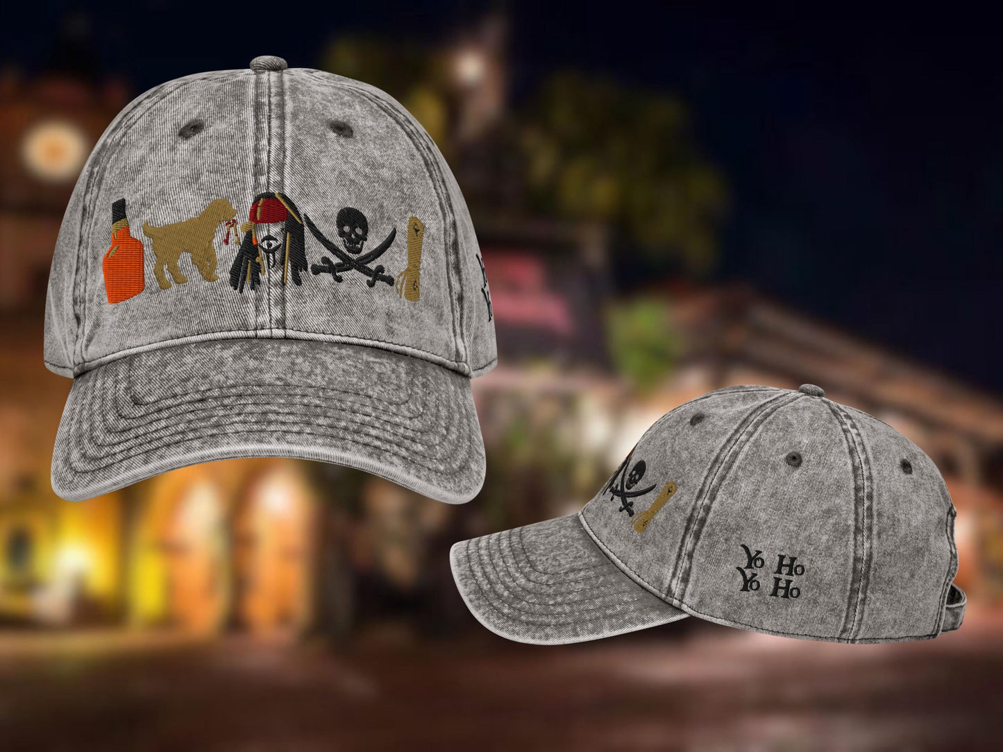 Pirates of the Caribbean Icon Dad Hat, Embroidered Cotton Twill