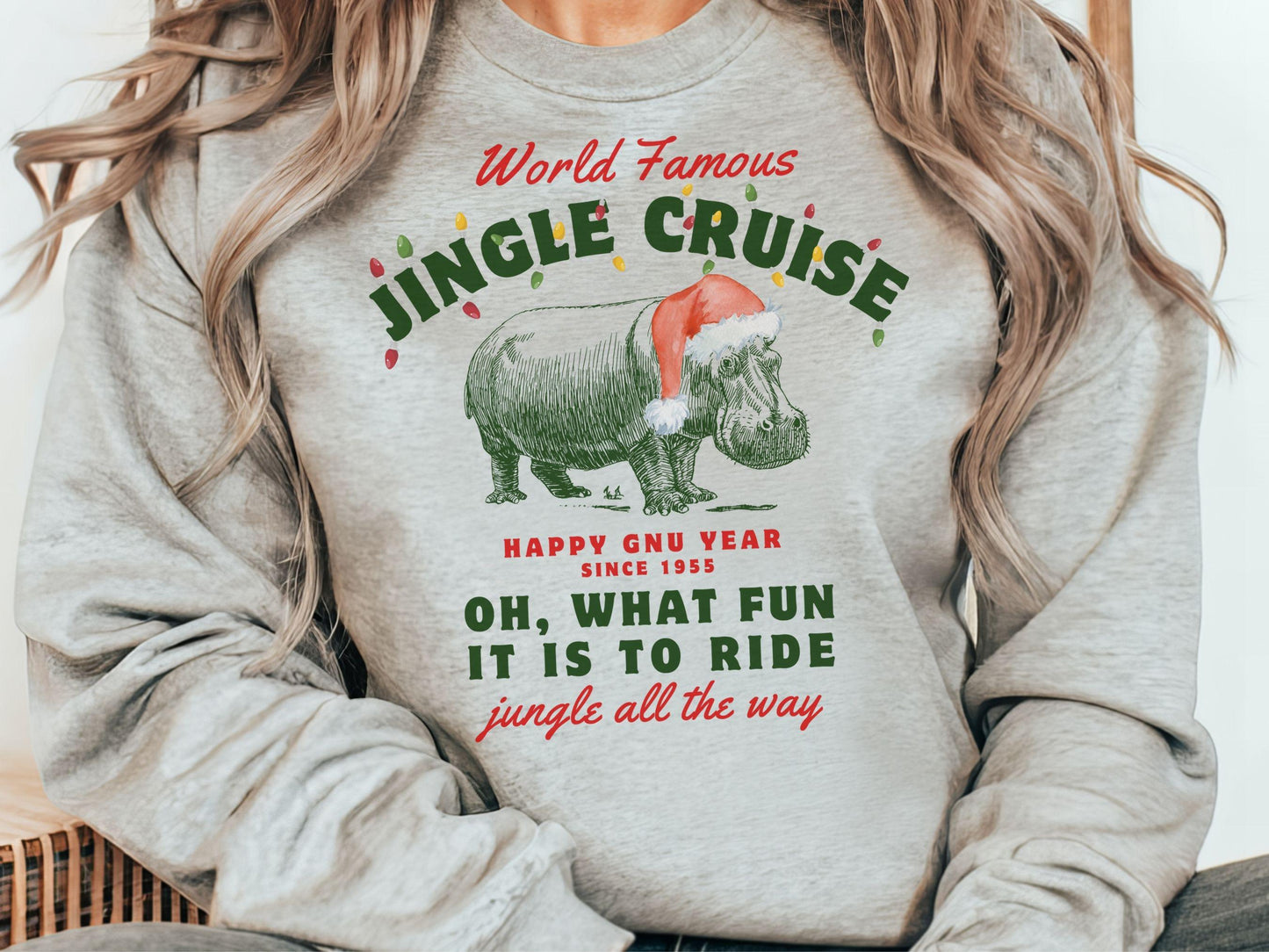 Jingle Cruise Sweatshirt, Disney Christmas Holiday, Family Matching