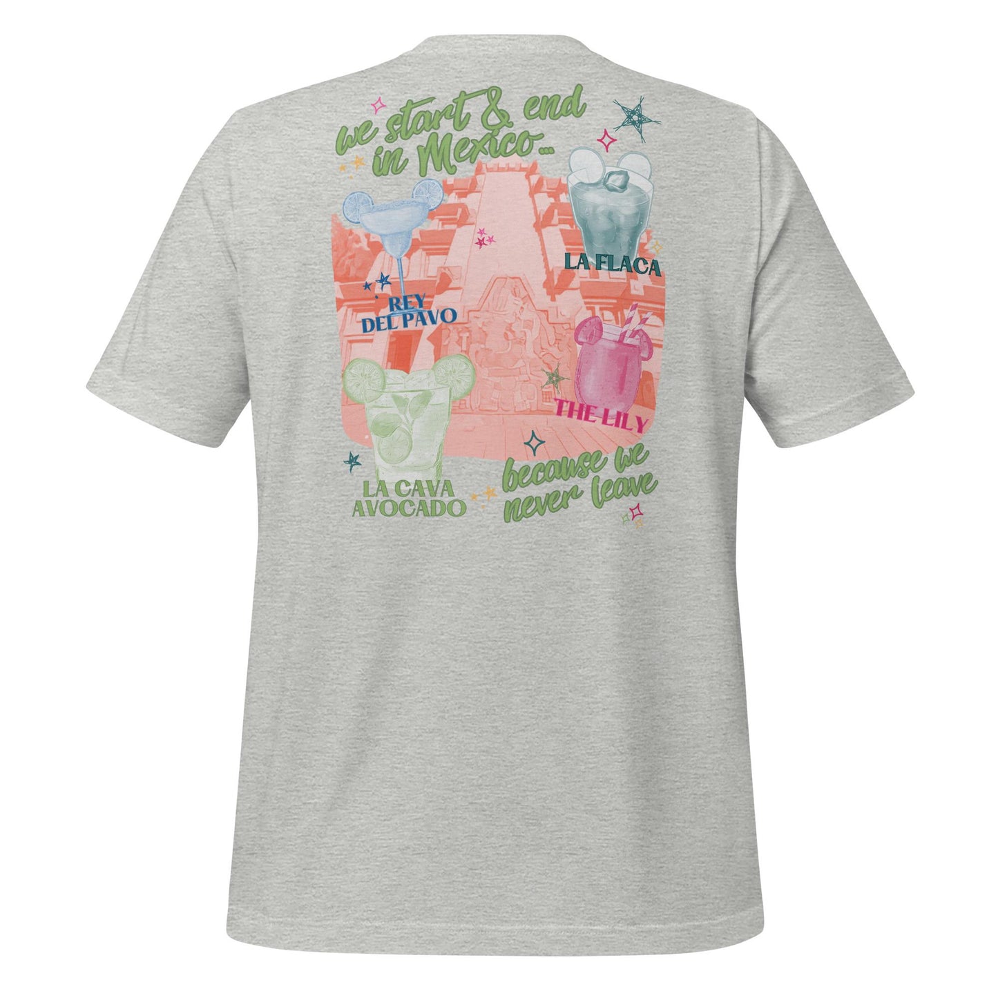 Mexico EPCOT Girls Trip Shirt: La Cava Avocado, Bella Canvas Tee