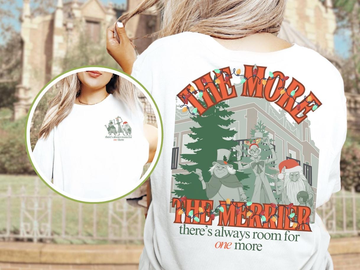 Haunted Mansion Christmas Shirt, Disney Hitchhiking Ghosts Holiday Tee