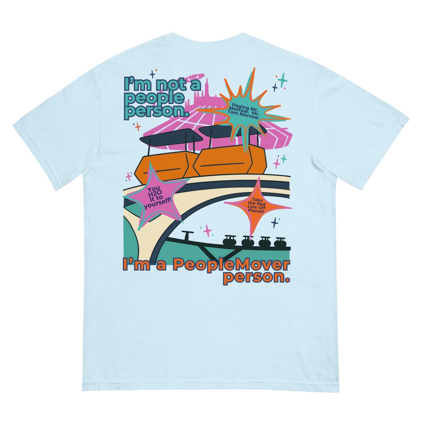 Tomorrowland PeopleMover Comfort Colors Shirt, Retro Disney Tee