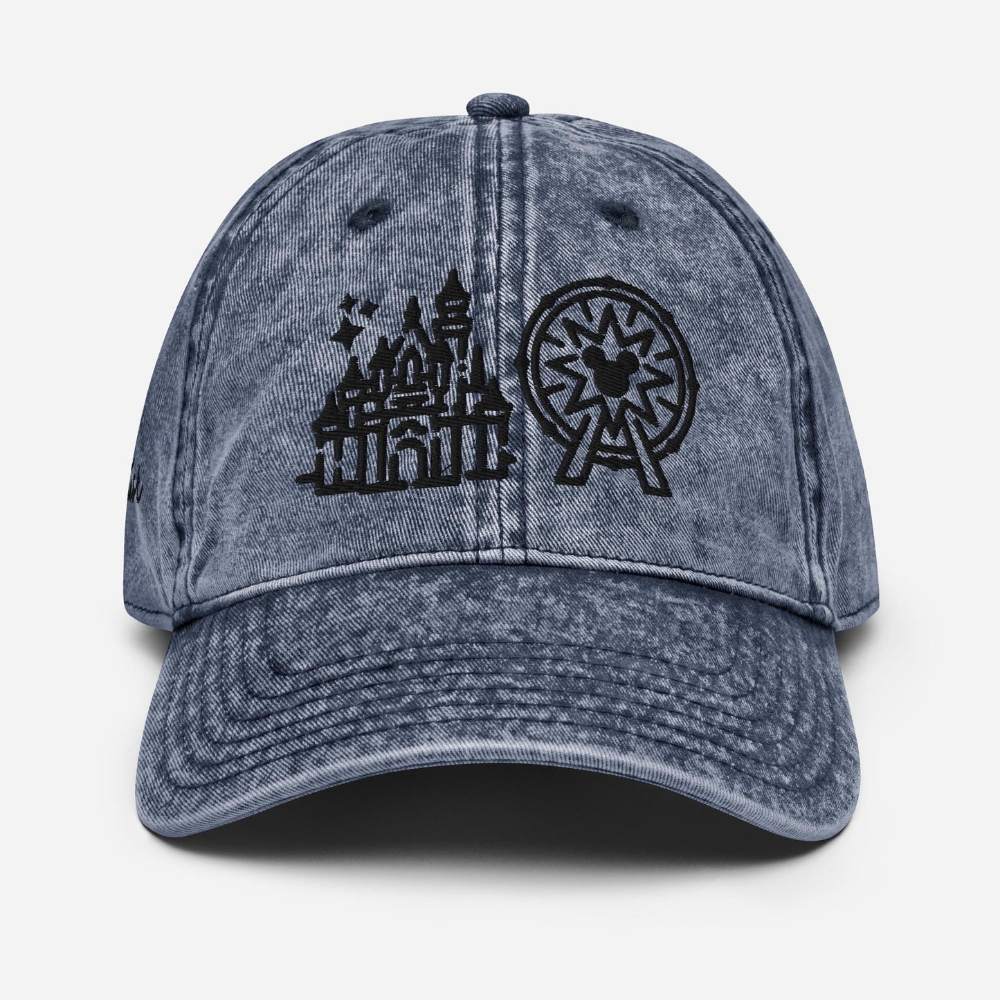 Disneyland Sketch Icon Dad Hat: Vintage Embroidered Cotton Twill