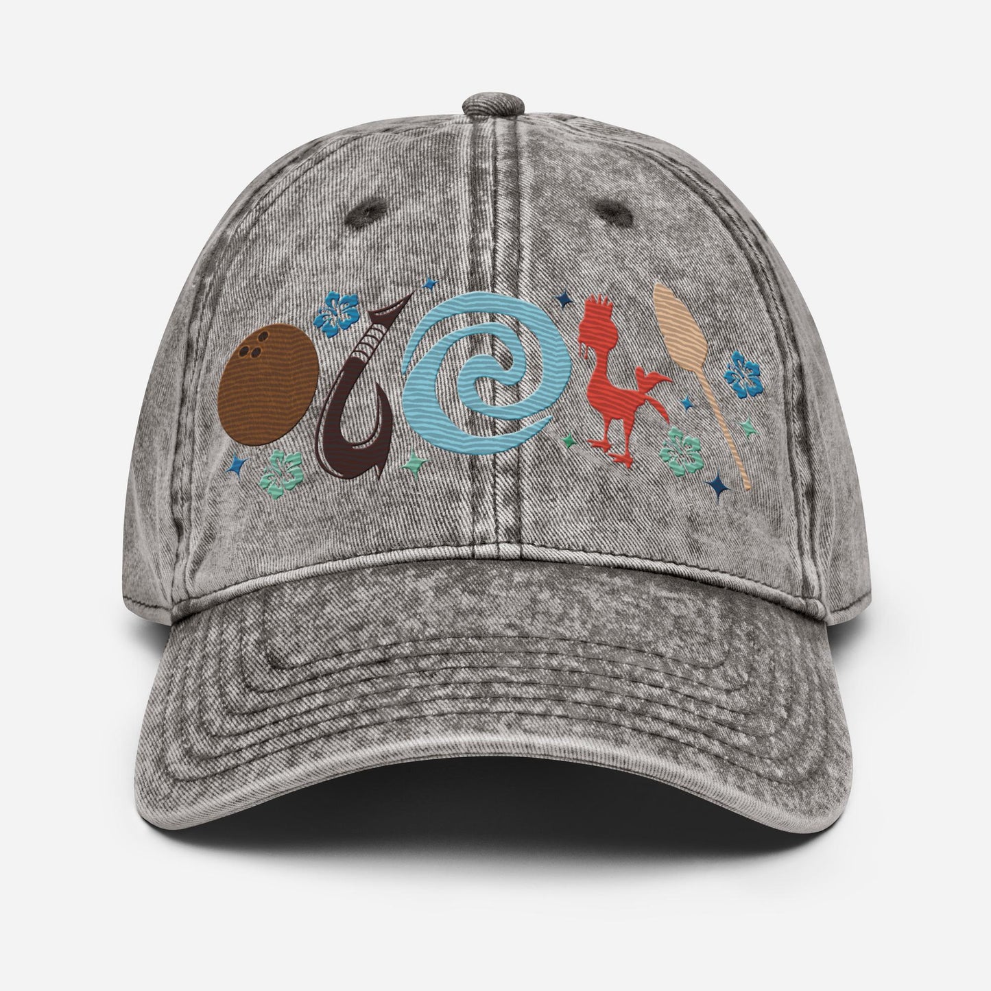 Embroidered Moana Icon Dad Hat, Vintage Disney Inspired Cap
