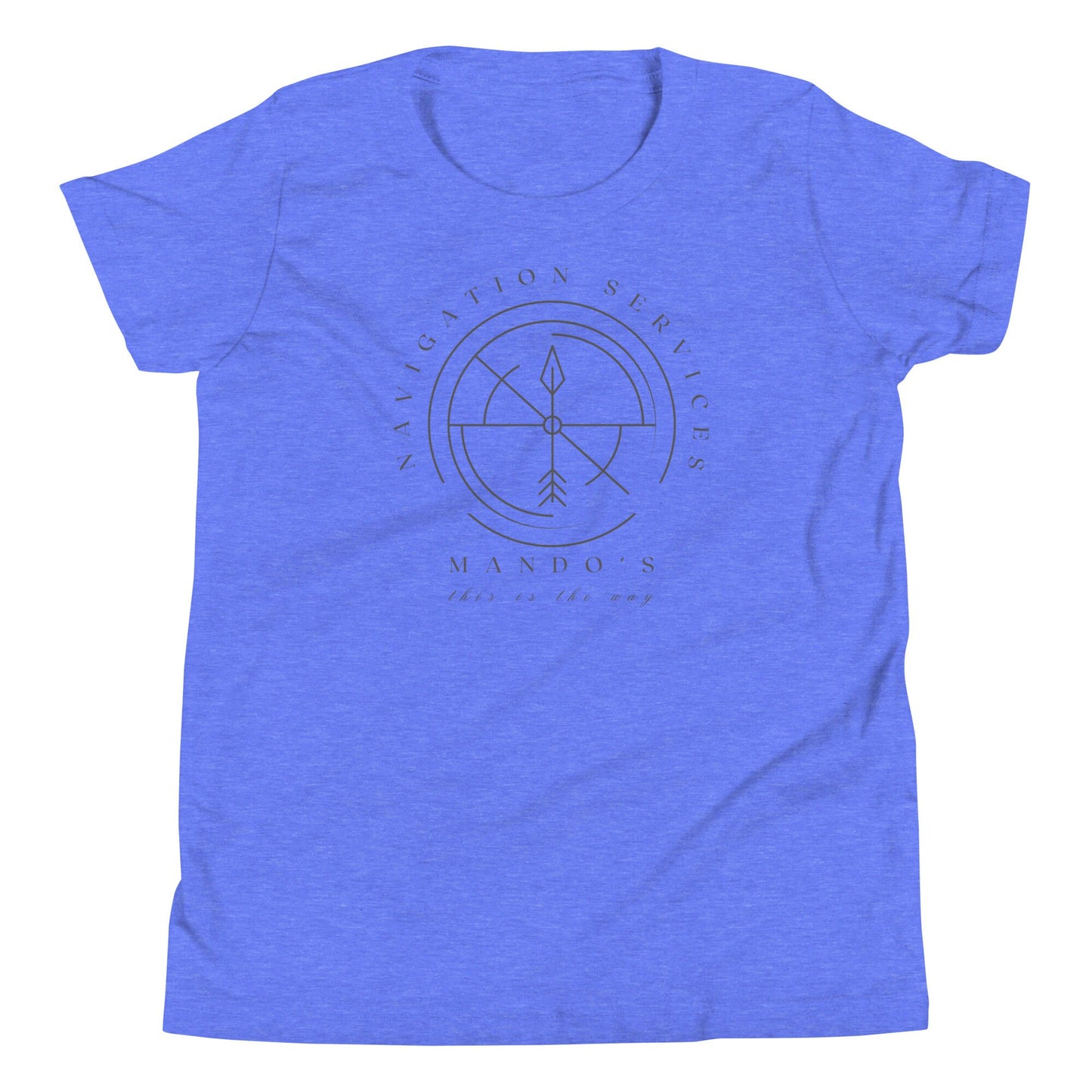 Mando's Navigation Services Youth T-Shirt, Subtle Disney Family Matching Shirt