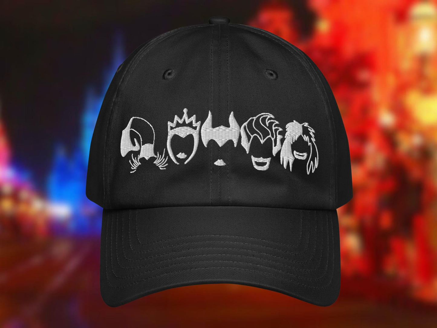 Disney Villains Sketch Icon Hat, Under Armour Dri-Fit, Halloween Party