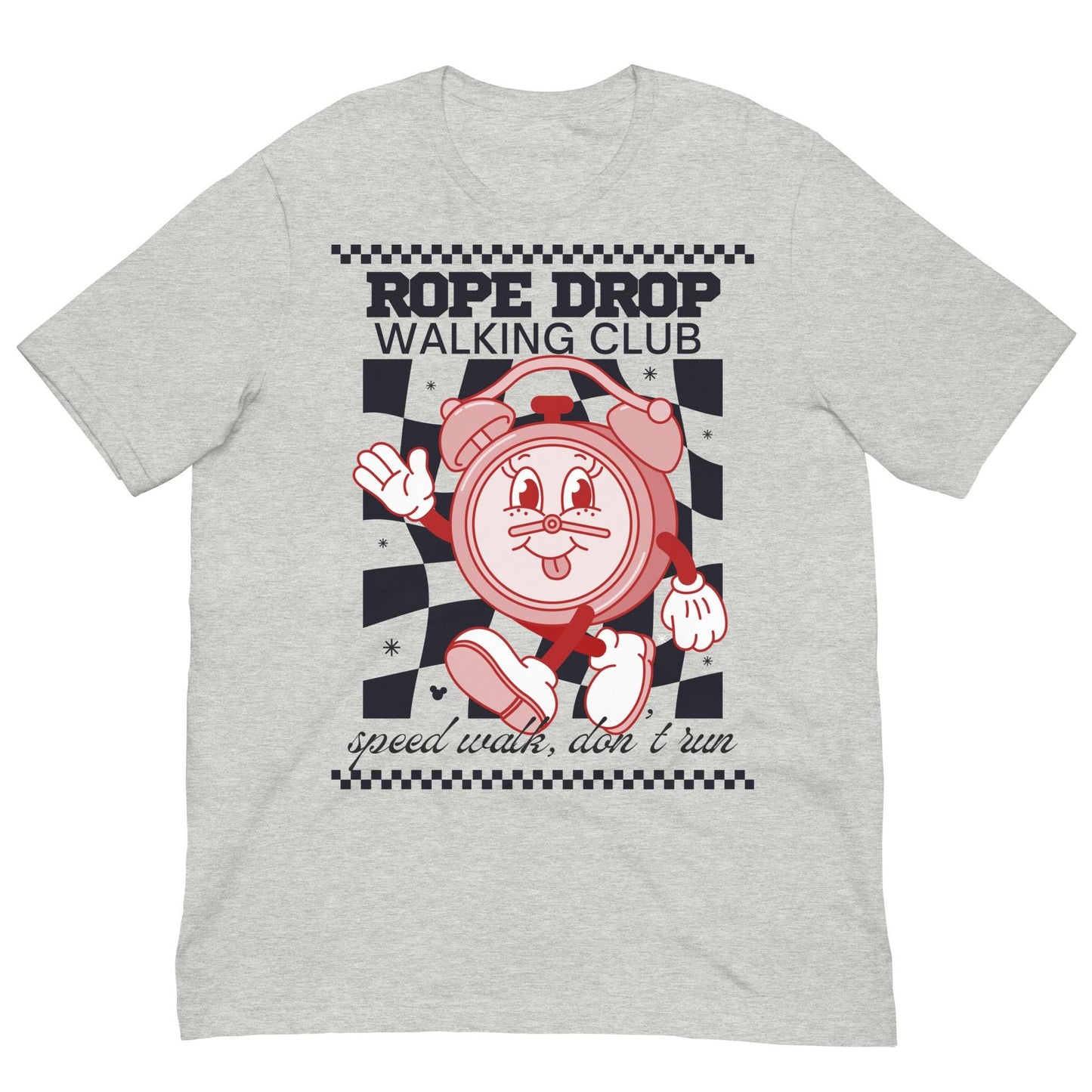 Disney Adult Rope Drop Walking Club Bella Canvas Shirt