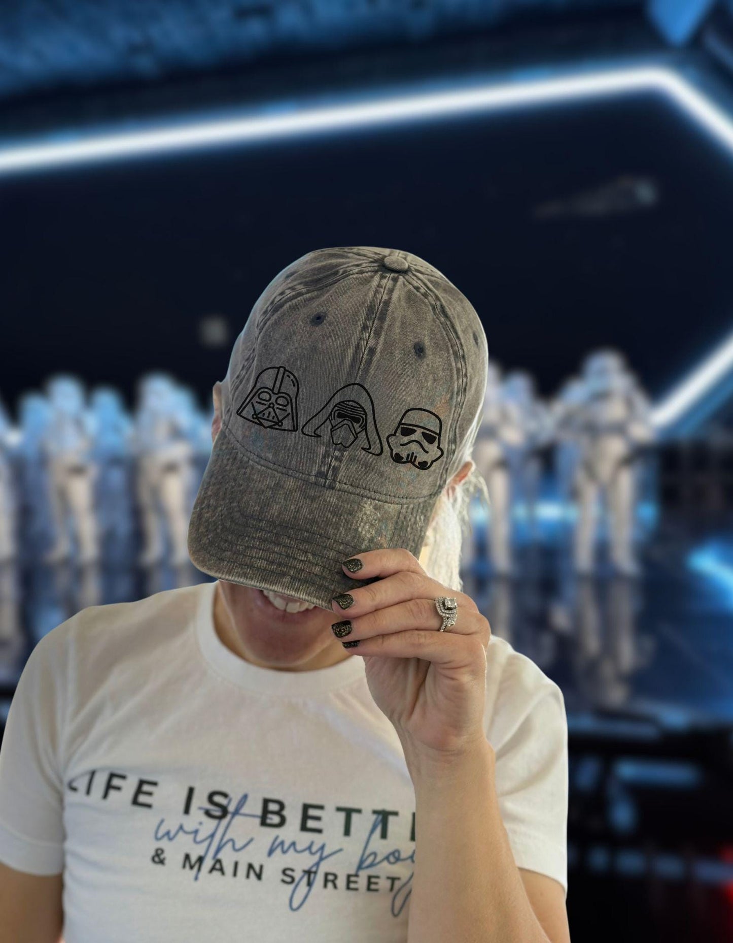 Star Wars Icon Hat: Embroidered Dark Side Dad Cap