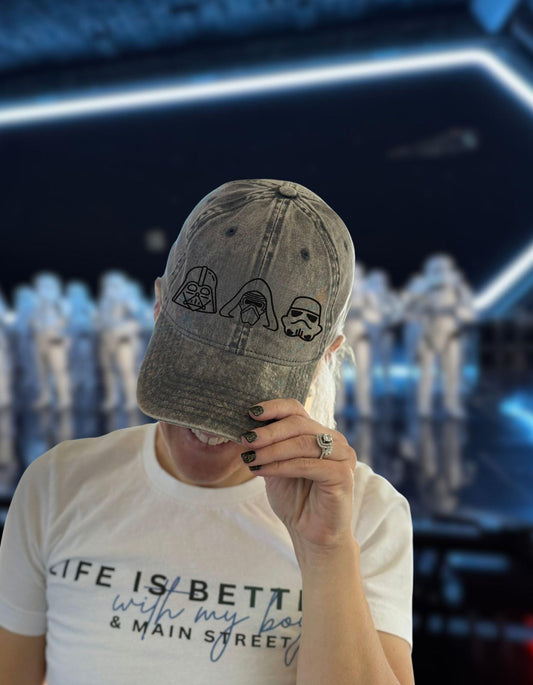 Star Wars Icon Hat: Embroidered Dark Side Dad Cap